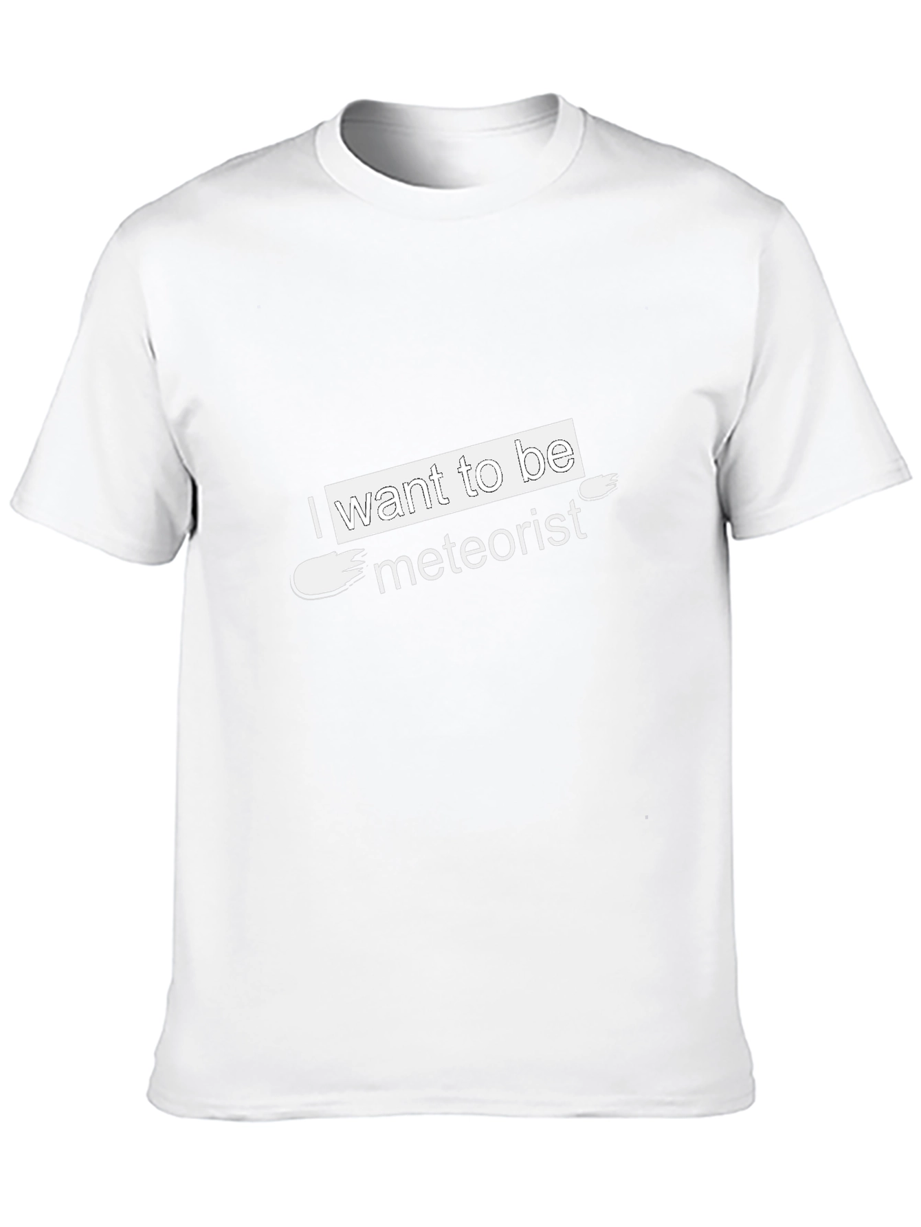 I Want to Be Meteorist Black T-Shirt