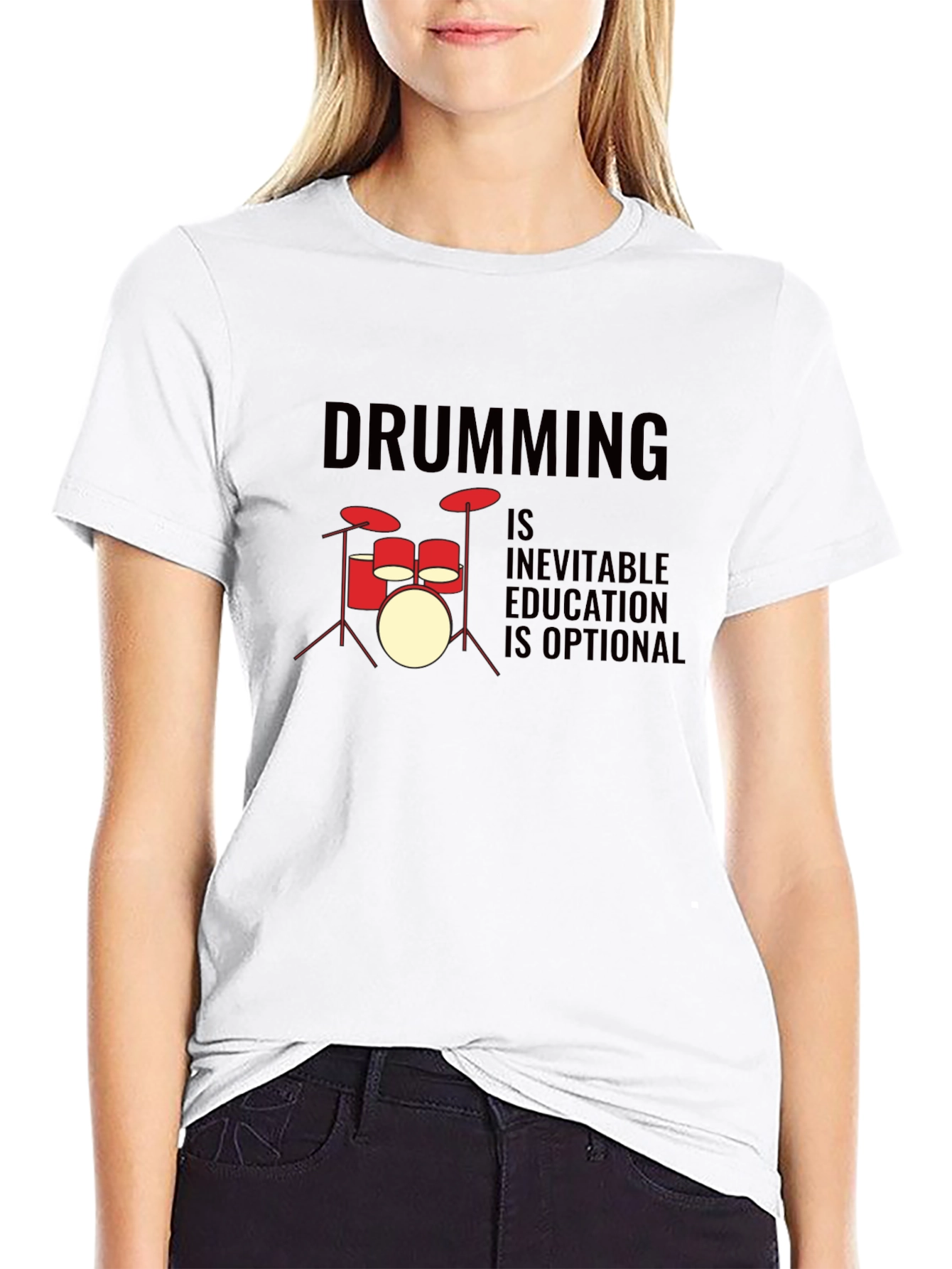 Drumming Inevitable T-Shirt - Music Lover Tee