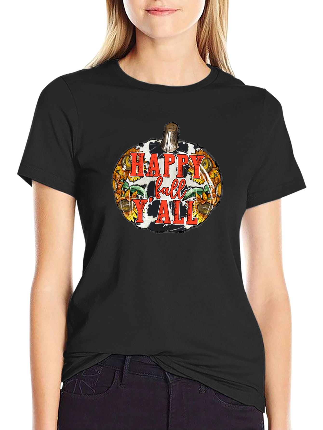 Happy Fall Yall Pumpkin Graphic Tee