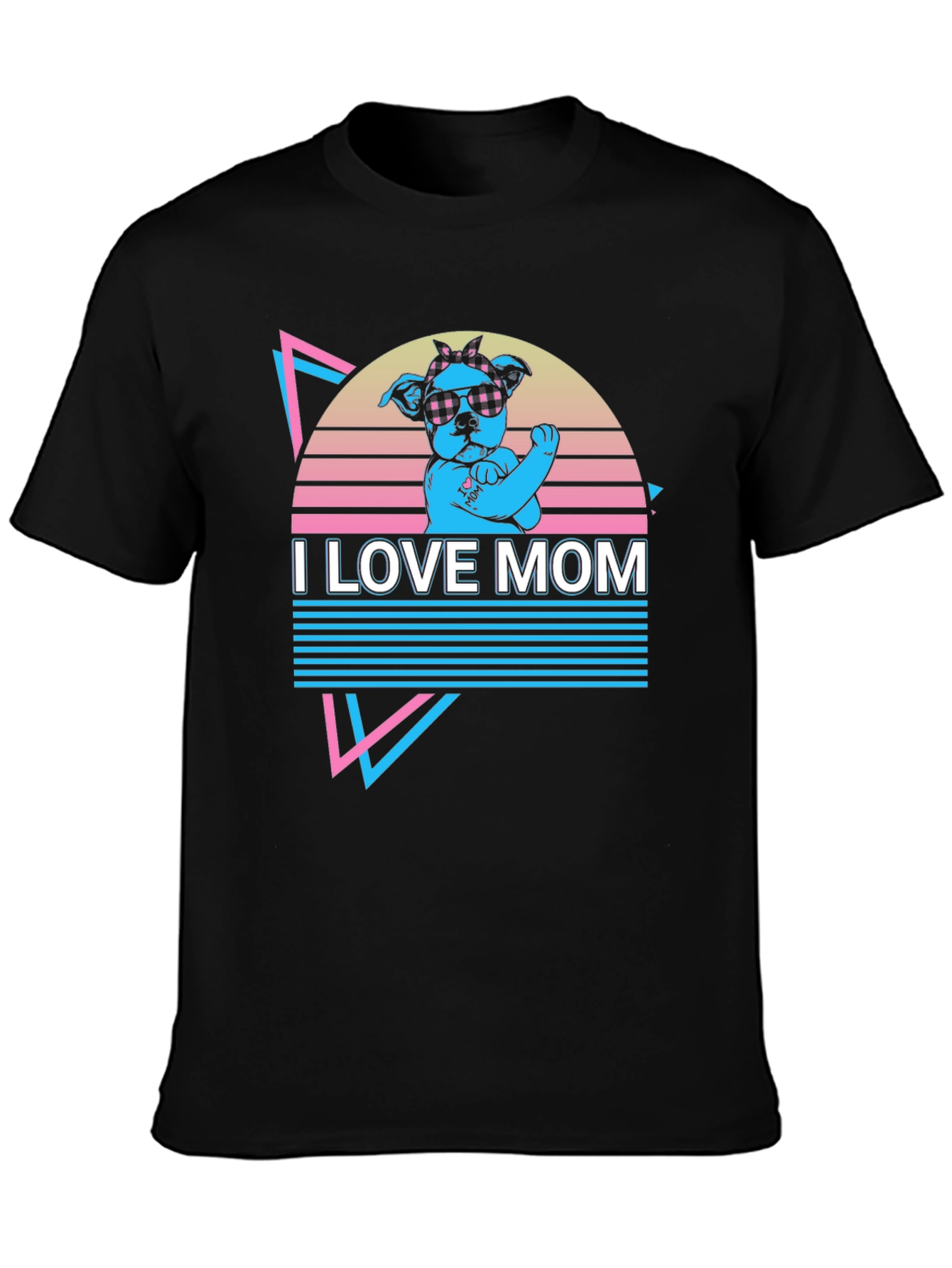I Love Mom Graphic T-Shirt