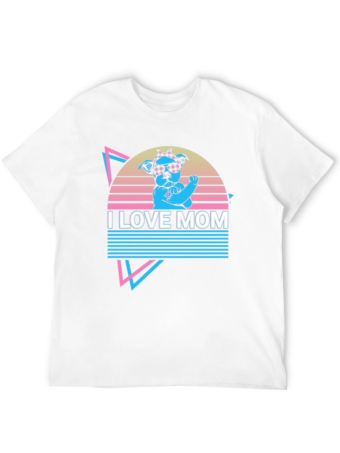 I Love Mom Graphic T-Shirt