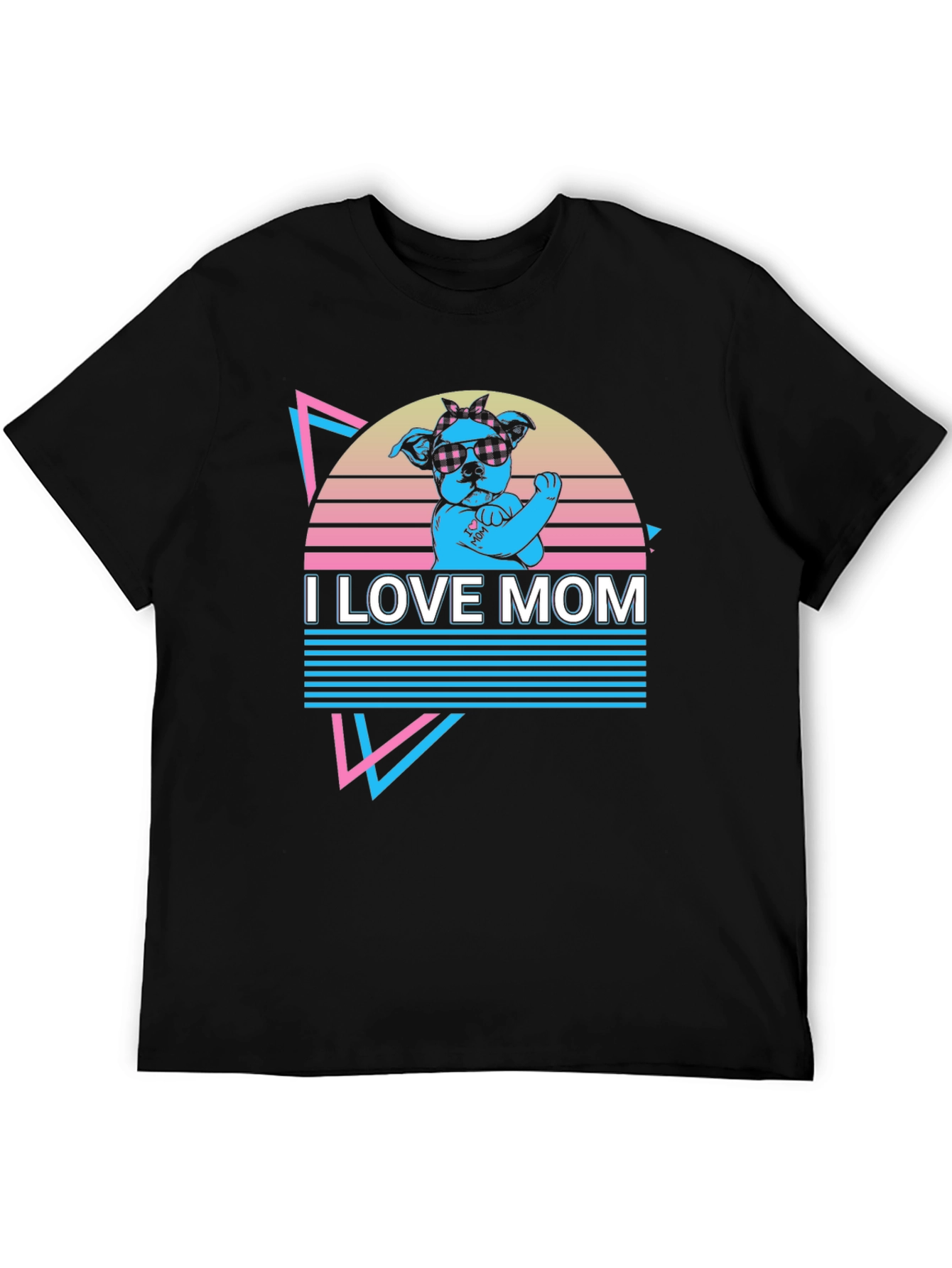 I Love Mom Graphic T-Shirt
