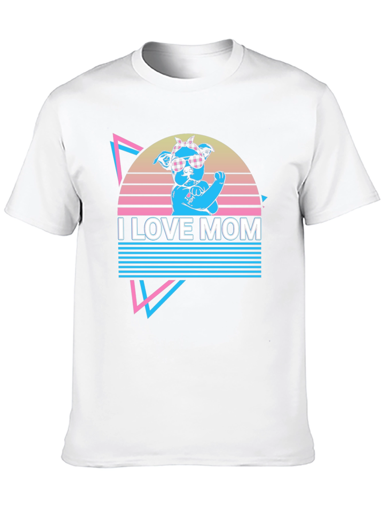 I Love Mom Graphic T-Shirt