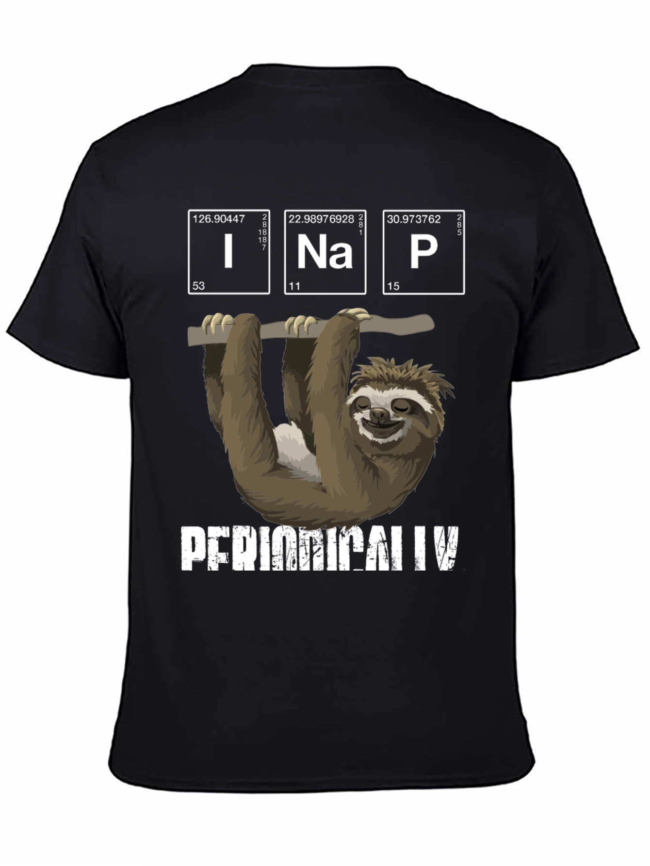 Sloth Periodic Table T-Shirt - Funny Science Tee