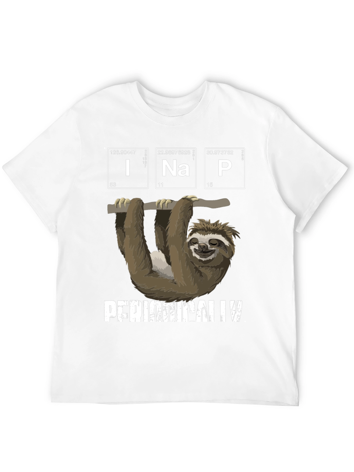 Sloth Periodic Table T-Shirt - Funny Science Tee
