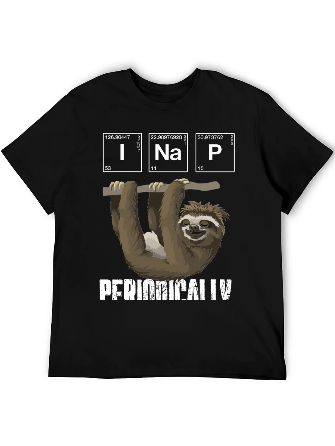 Sloth Periodic Table T-Shirt - Funny Science Tee