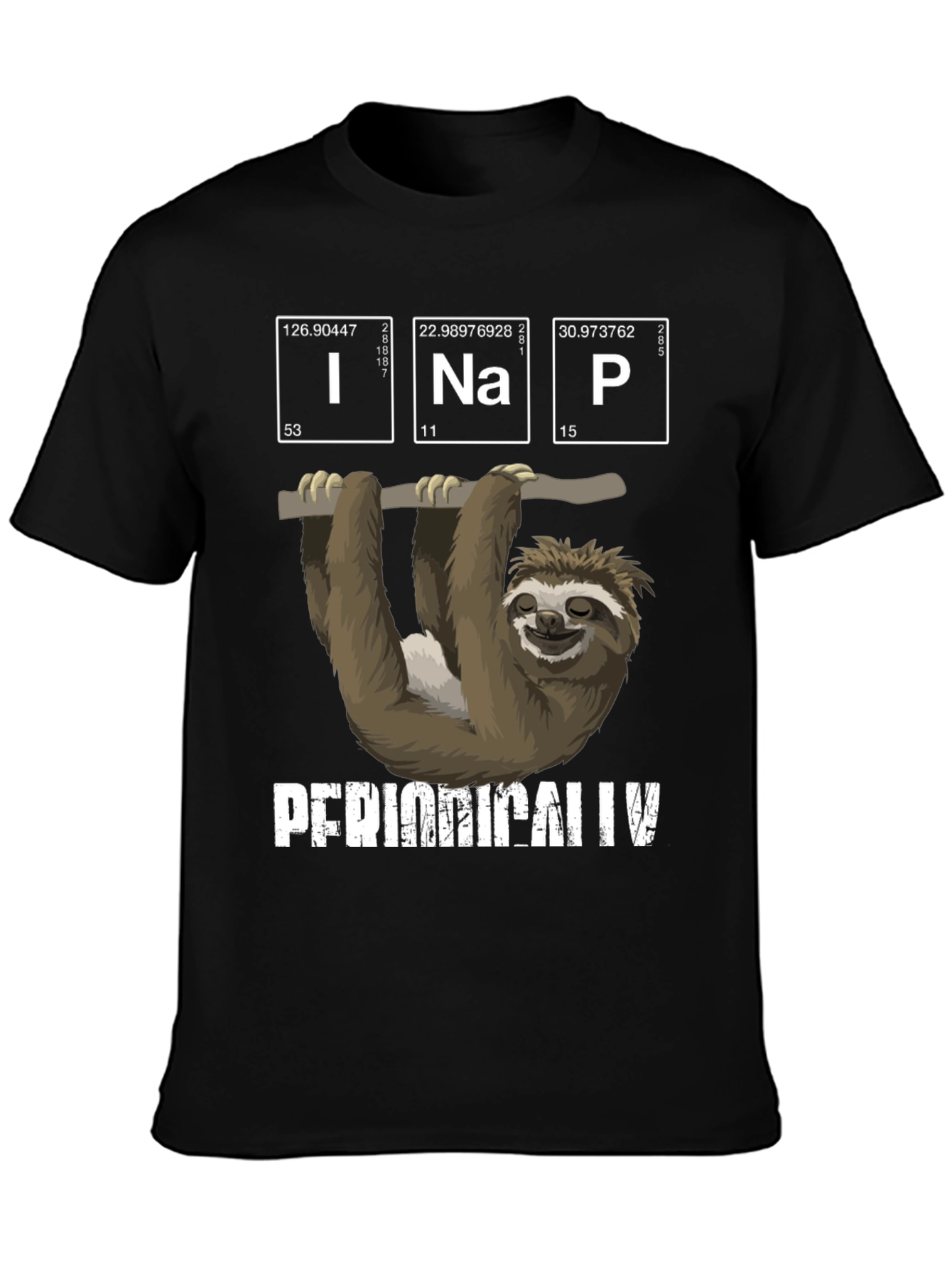 Sloth Periodic Table T-Shirt - Funny Science Tee