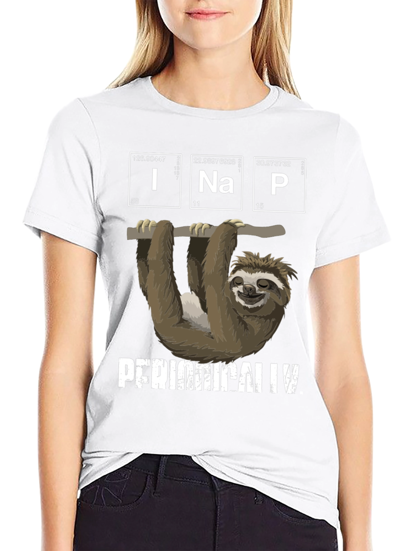 Sloth Periodic Table T-Shirt - Funny Science Tee