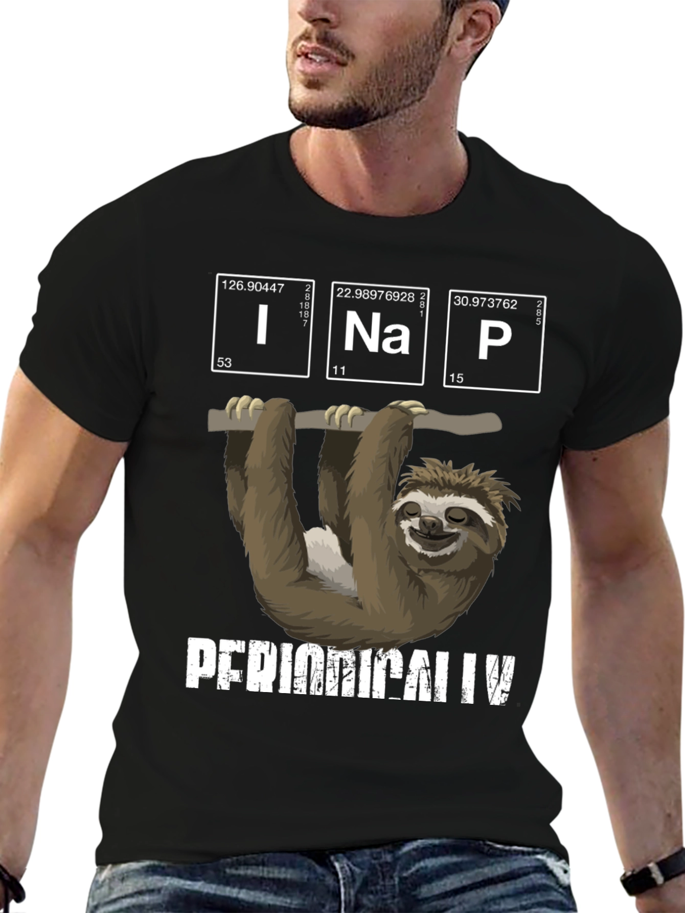 Sloth Periodic Table T-Shirt - Funny Science Tee