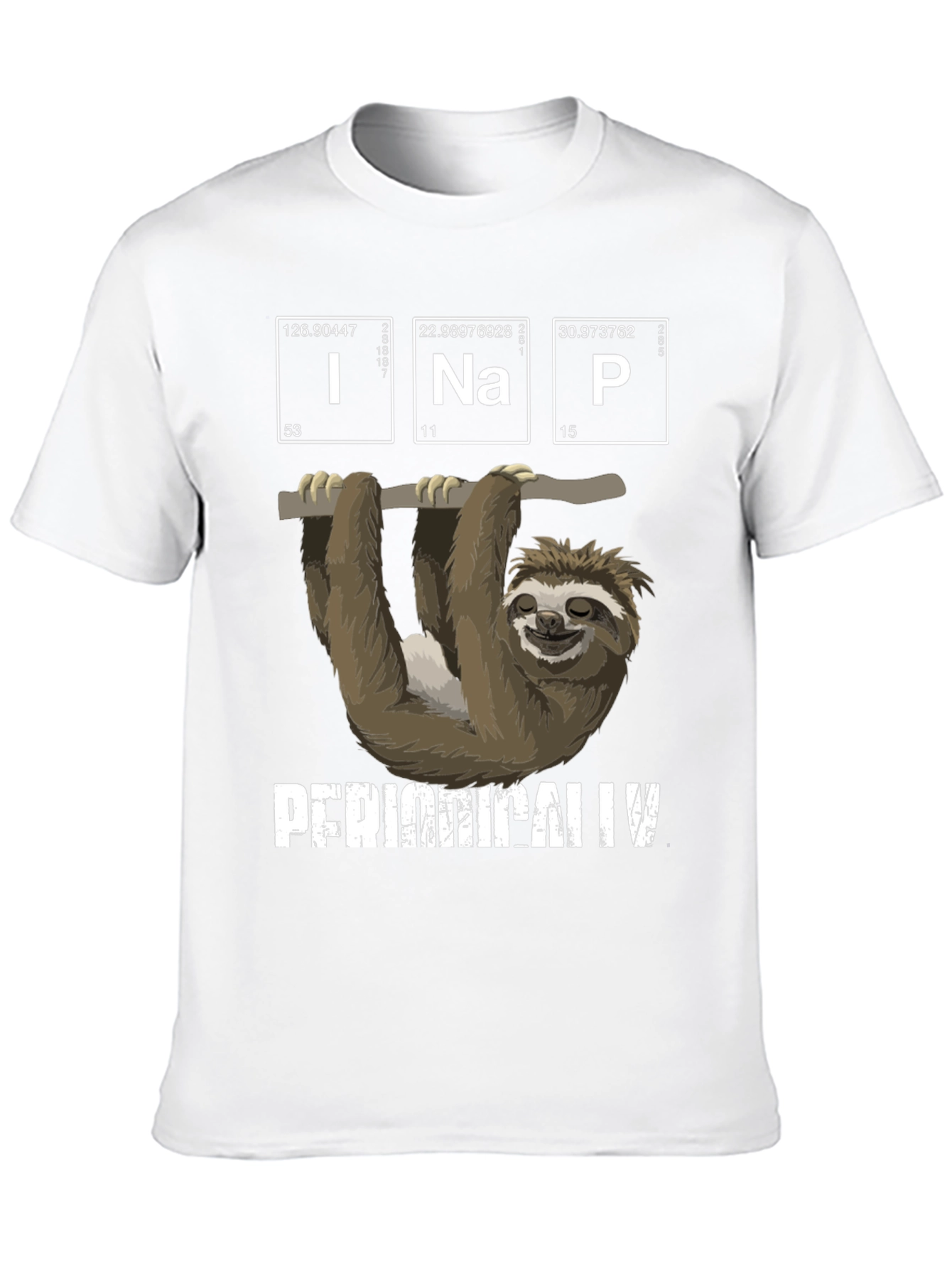 Sloth Periodic Table T-Shirt - Funny Science Tee