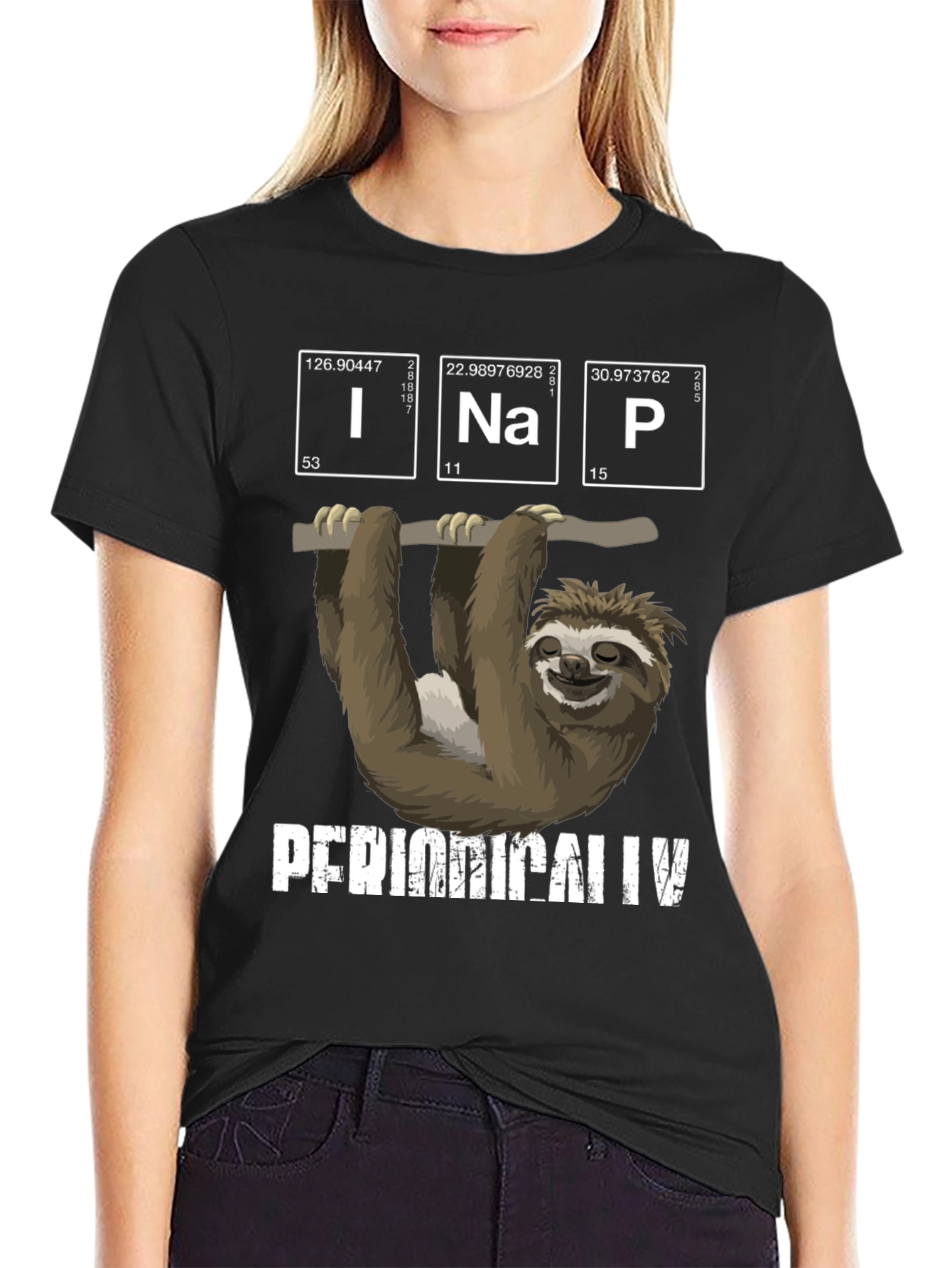 Sloth Periodic Table T-Shirt - Funny Science Tee