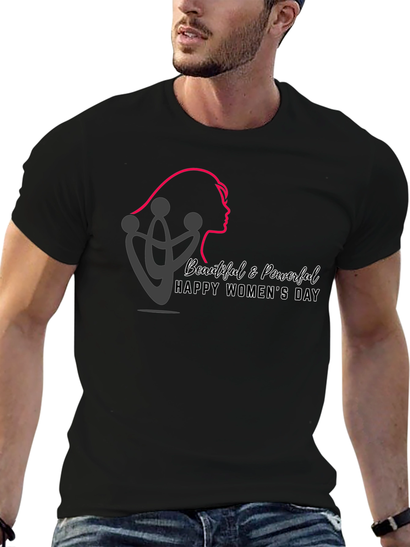 Womens Day T-Shirt - Beautiful & Powerful