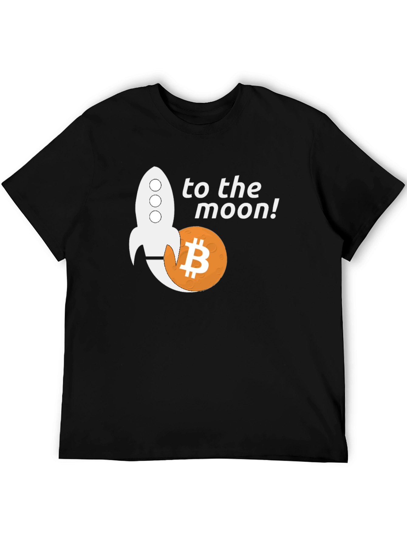 Bitcoin Rocket to the Moon T-Shirt