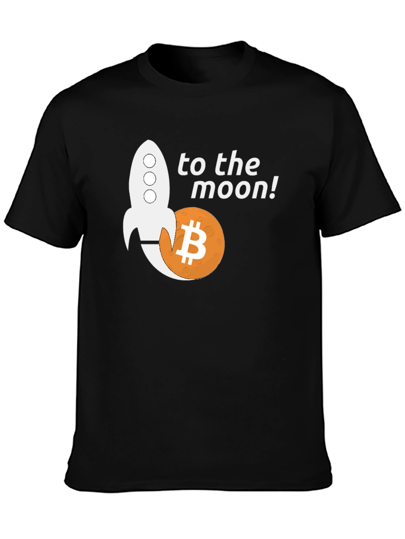 Bitcoin Rocket to the Moon T-Shirt