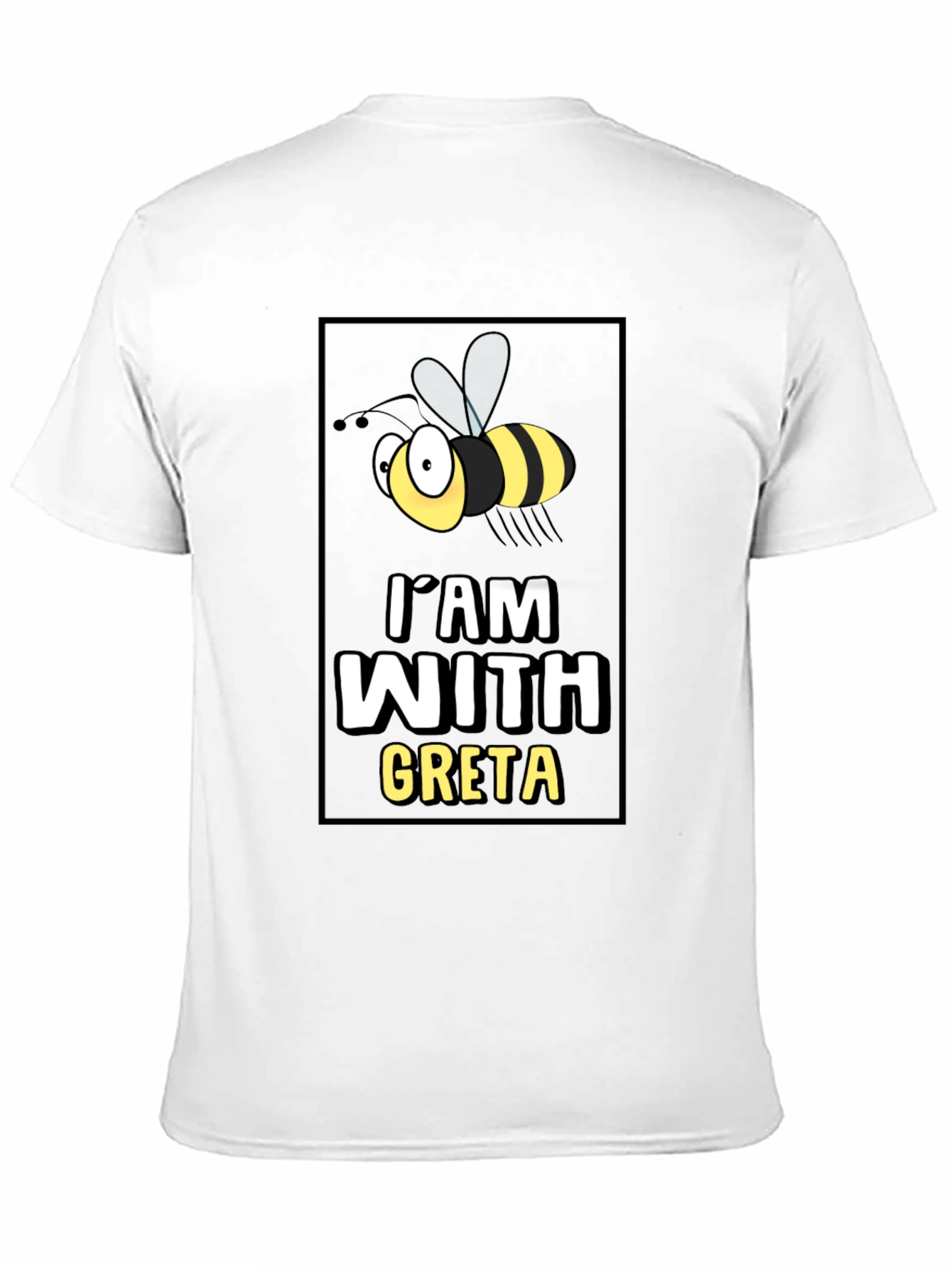 Im With Greta T-Shirt - Cartoon Bee Graphic Tee