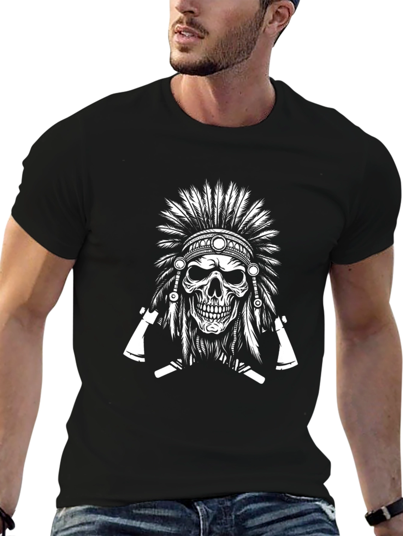 Skull Headdress Graphic Tee
