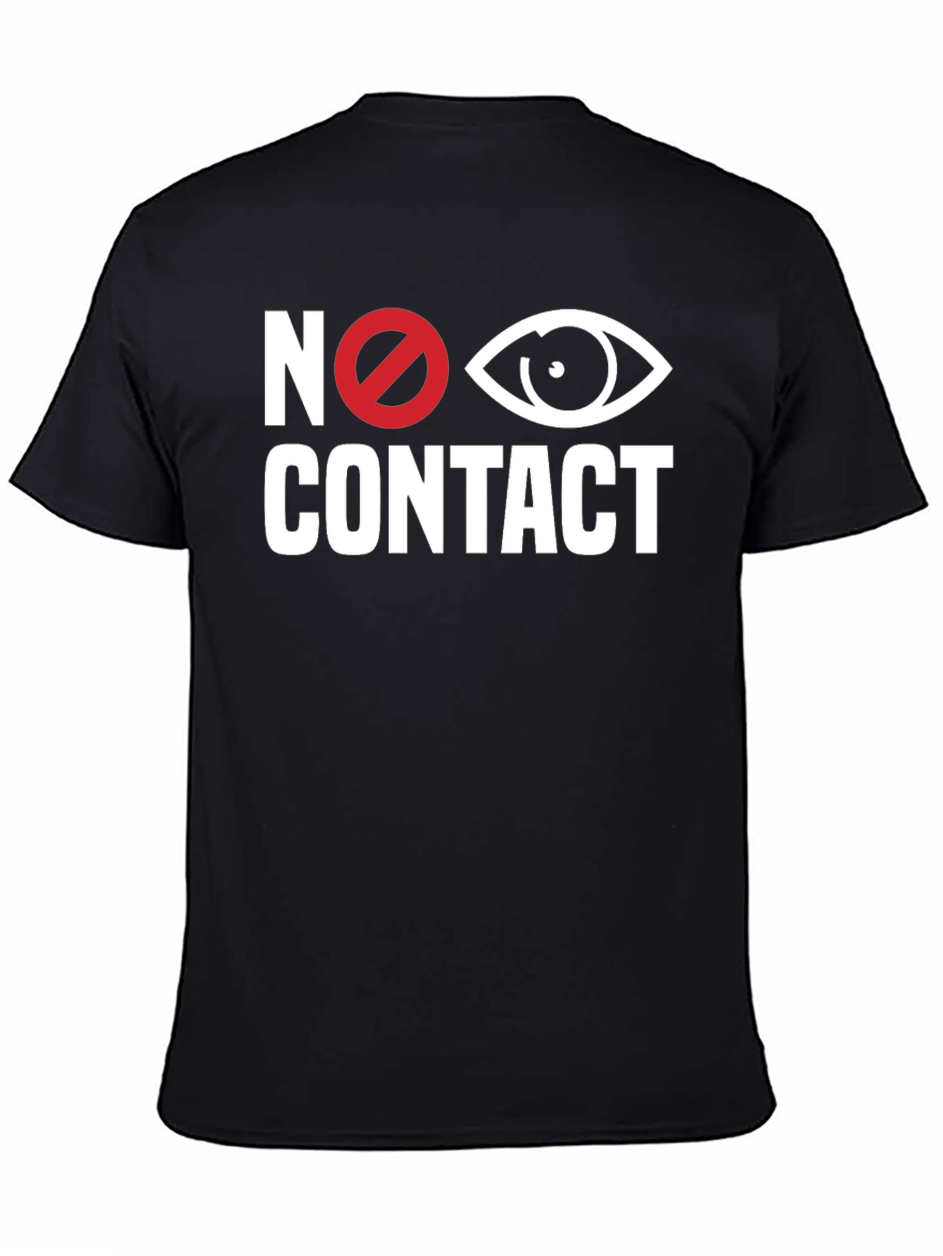 No Eye Contact Graphic Tee - Black T-Shirt