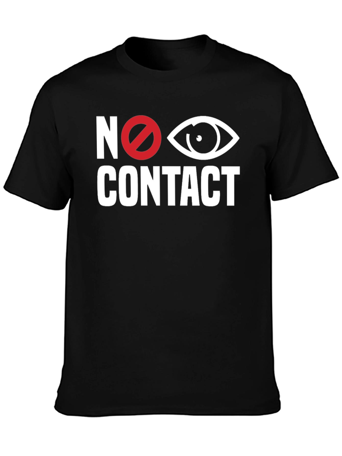 No Eye Contact Graphic Tee - Black T-Shirt