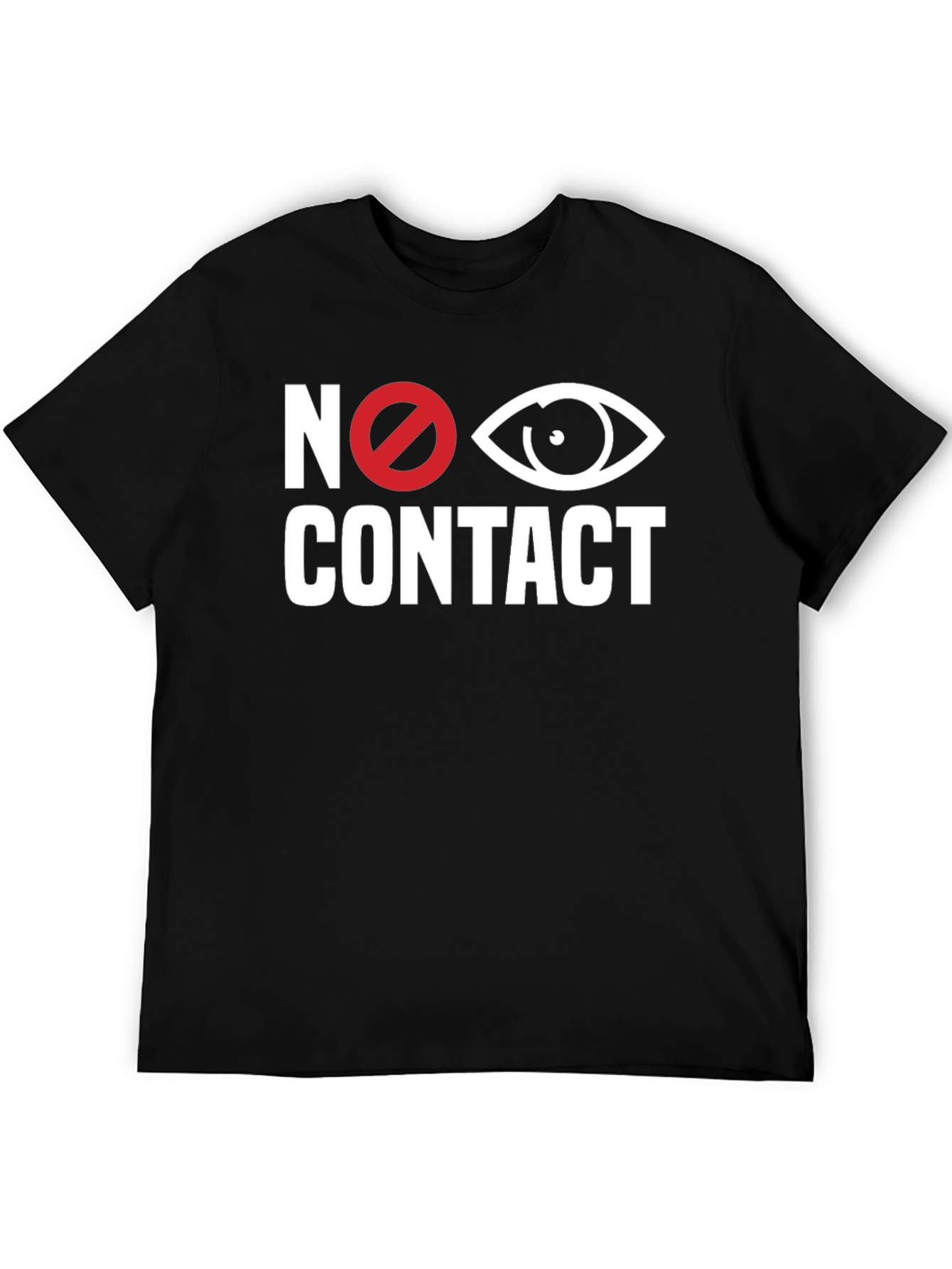 No Eye Contact Graphic Tee - Black T-Shirt
