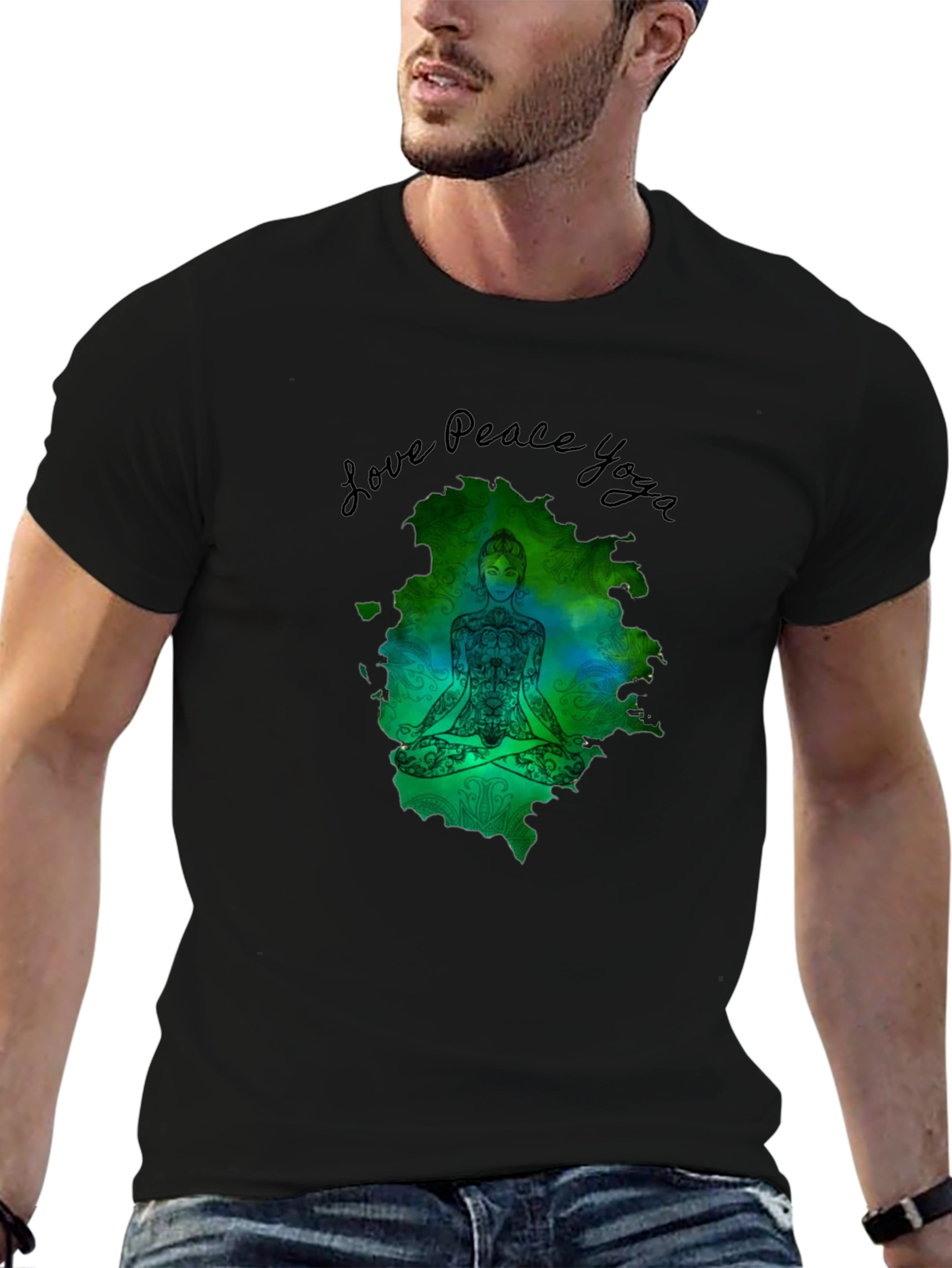 Love Peace Yoga Graphic T-Shirt