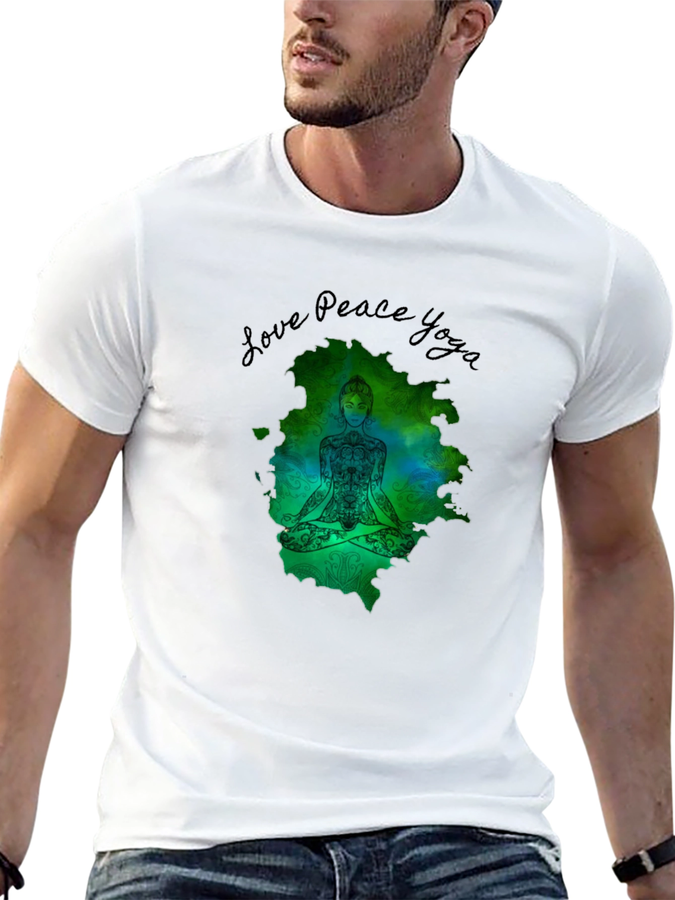 Love Peace Yoga Graphic T-Shirt