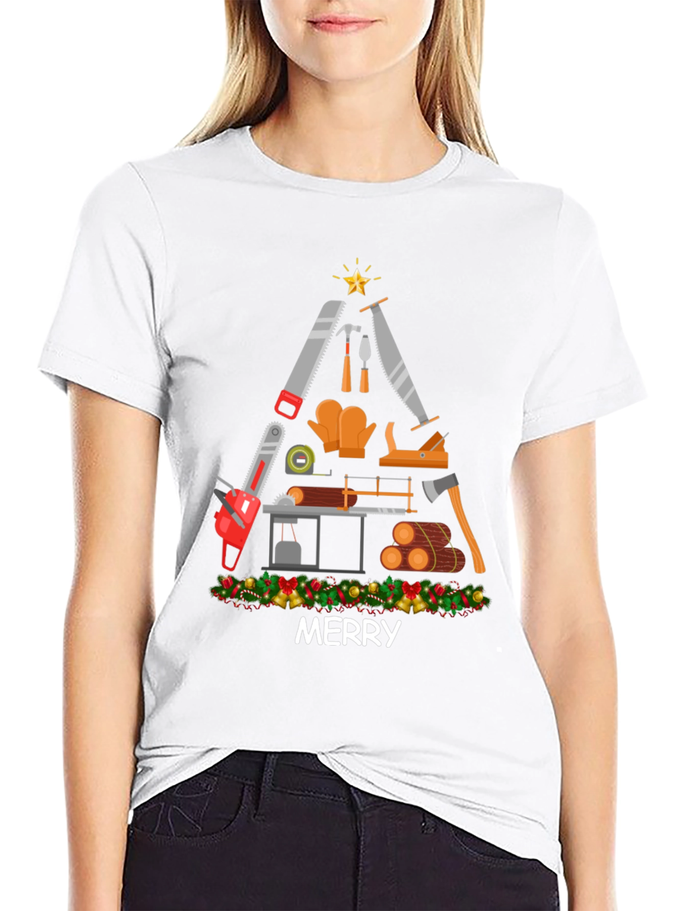 Merry Carpenter Christmas T-Shirt