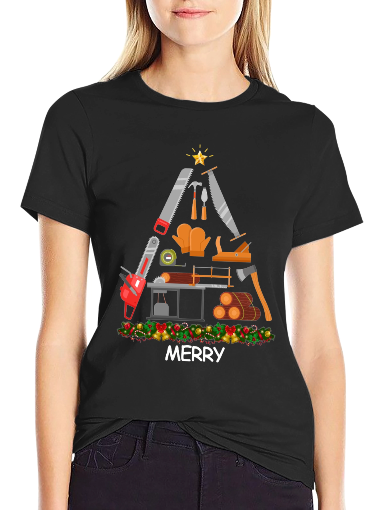 Merry Carpenter Christmas T-Shirt