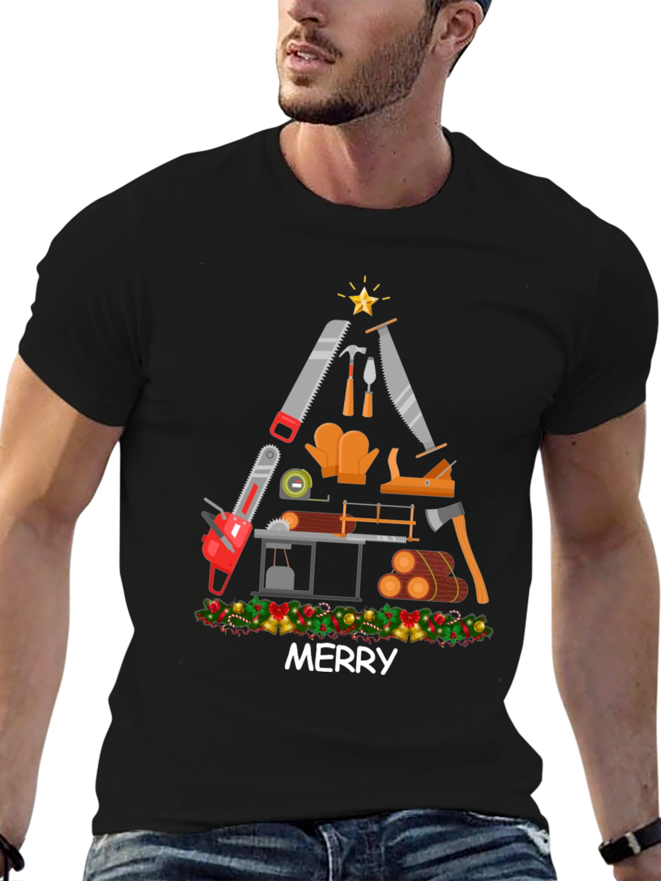 Merry Carpenter Christmas T-Shirt