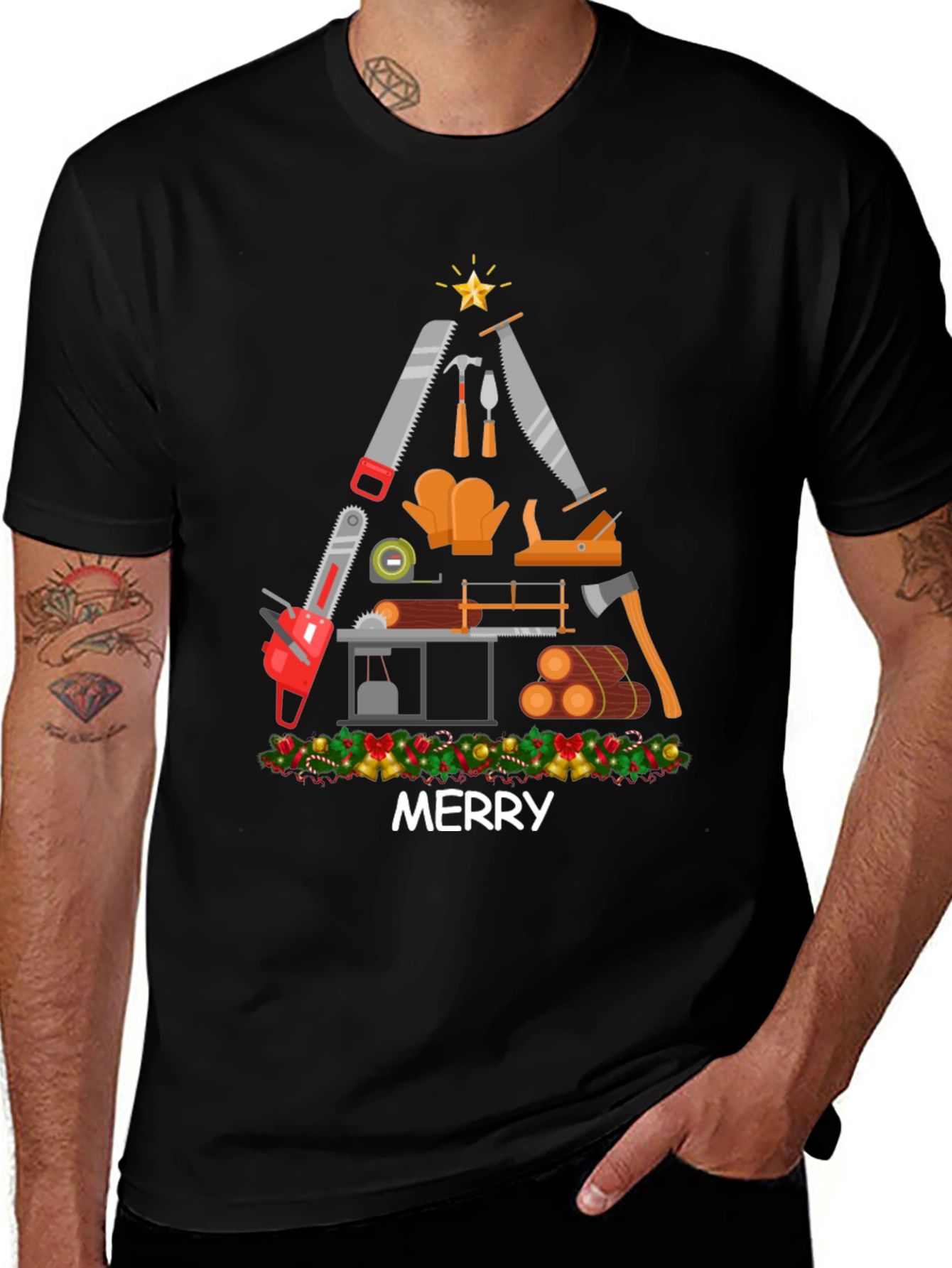 Merry Carpenter Christmas T-Shirt
