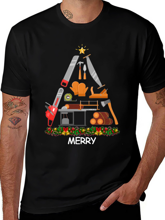Merry Carpenter Christmas T-Shirt