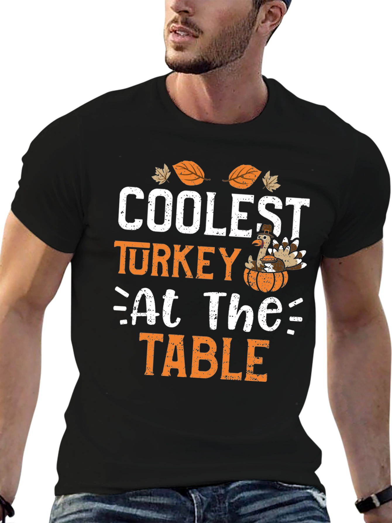 Coolest Turkey at The Table T-Shirt - Thanksgiving Tee
