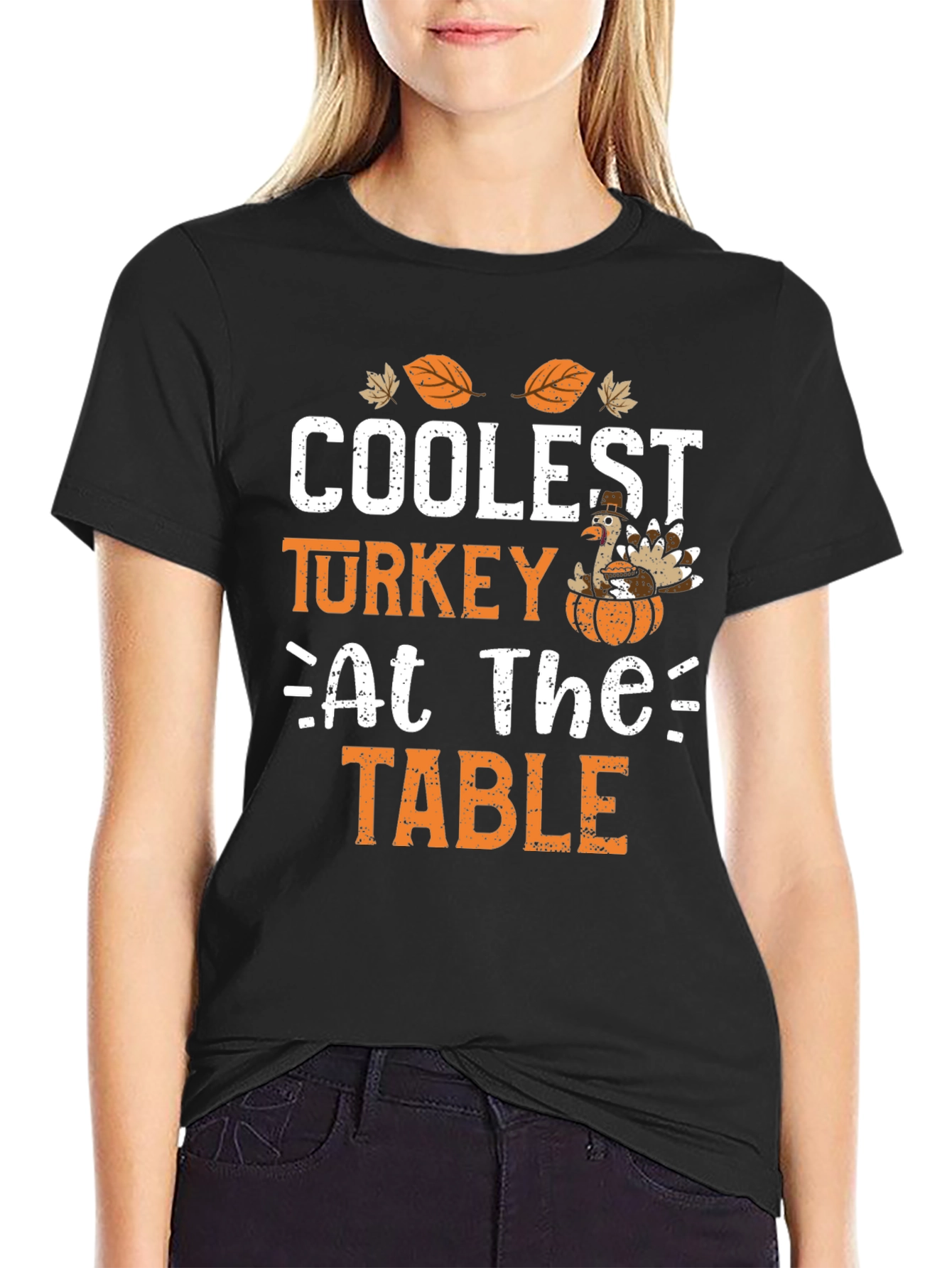 Coolest Turkey at The Table T-Shirt - Thanksgiving Tee