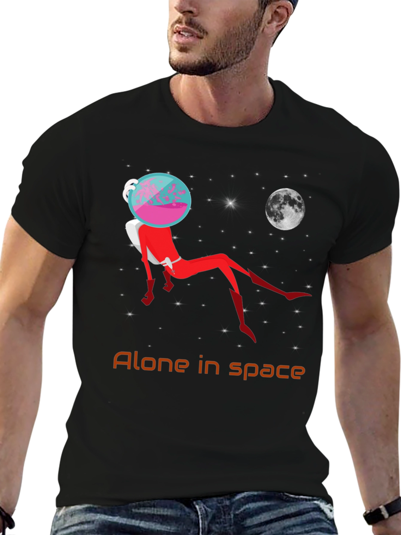 Alone in Space T-Shirt - Unisex Graphic Tee