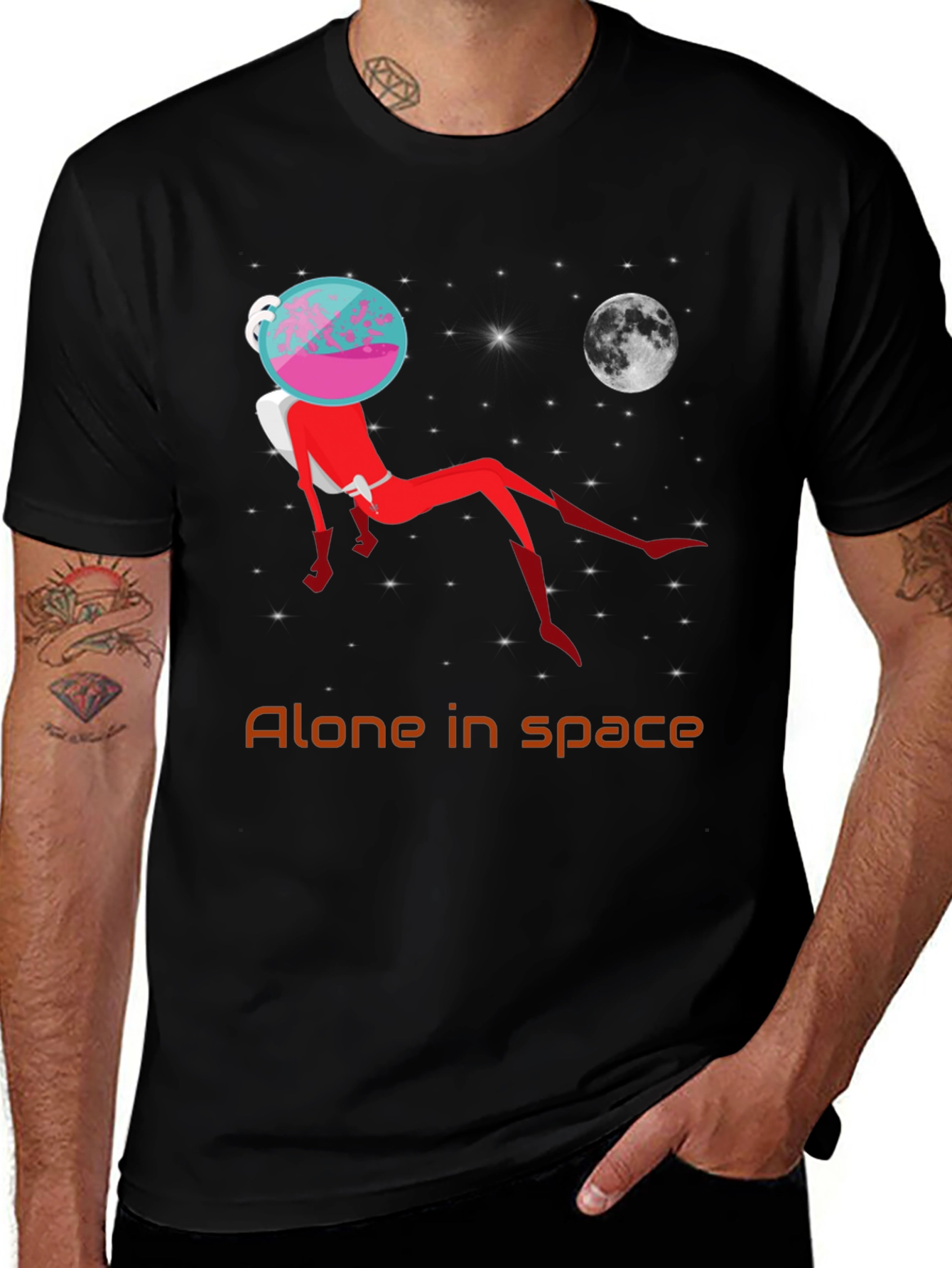 Alone in Space T-Shirt - Unisex Graphic Tee