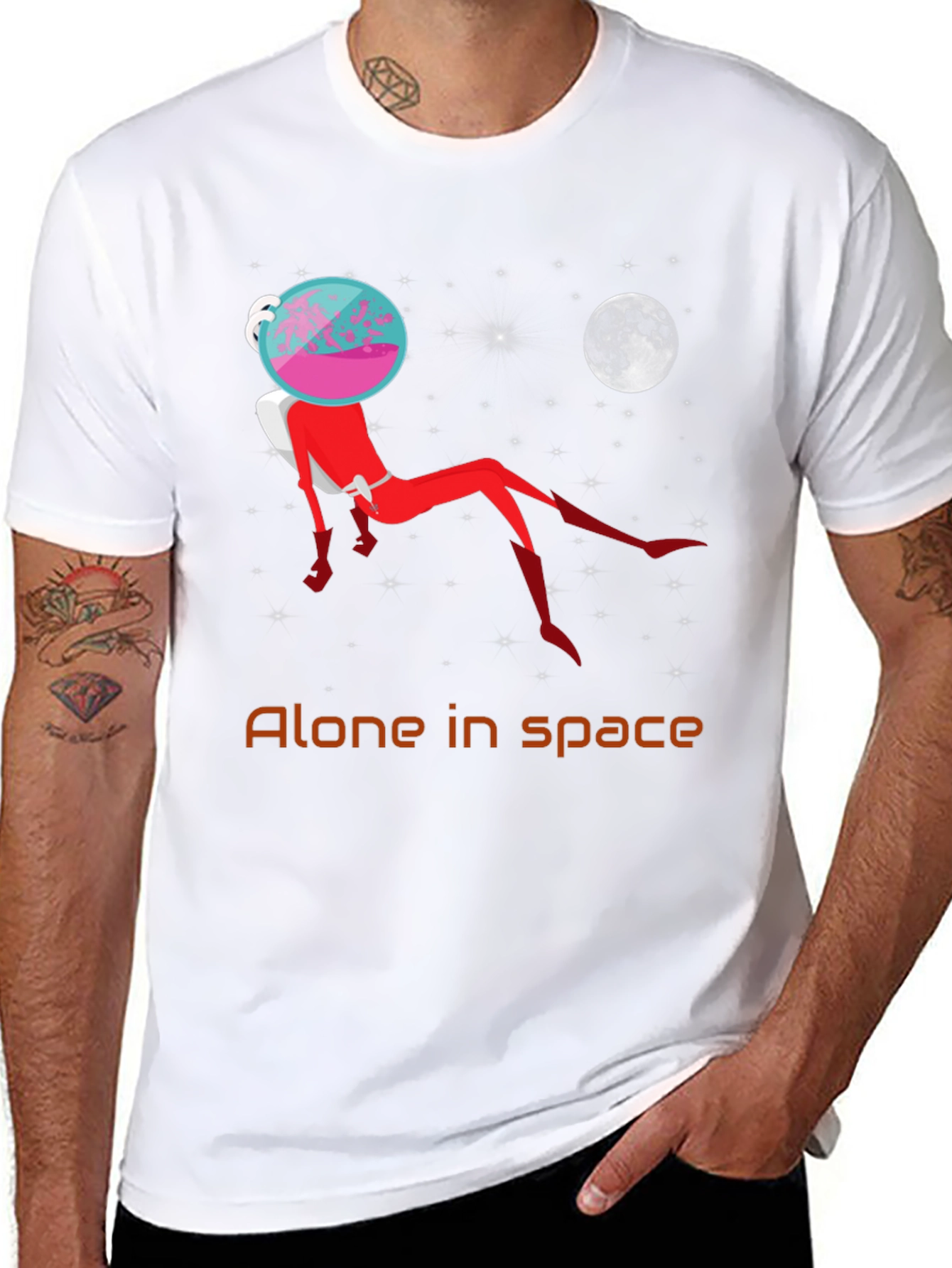 Alone in Space T-Shirt - Unisex Graphic Tee