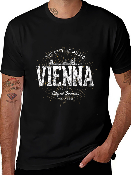 Vienna City of Music Black T-Shirt