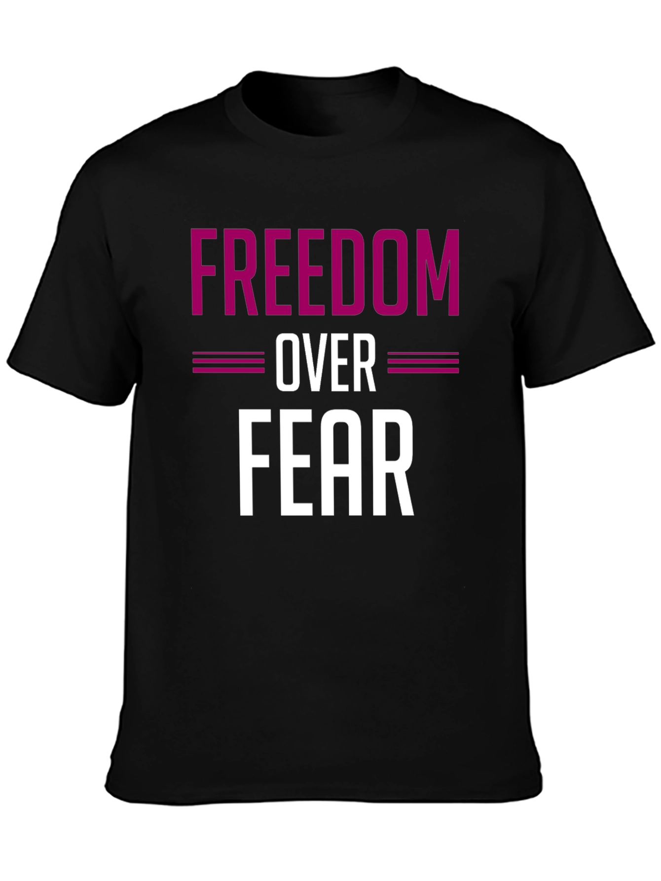 Freedom Over Fear Graphic Tee - Black
