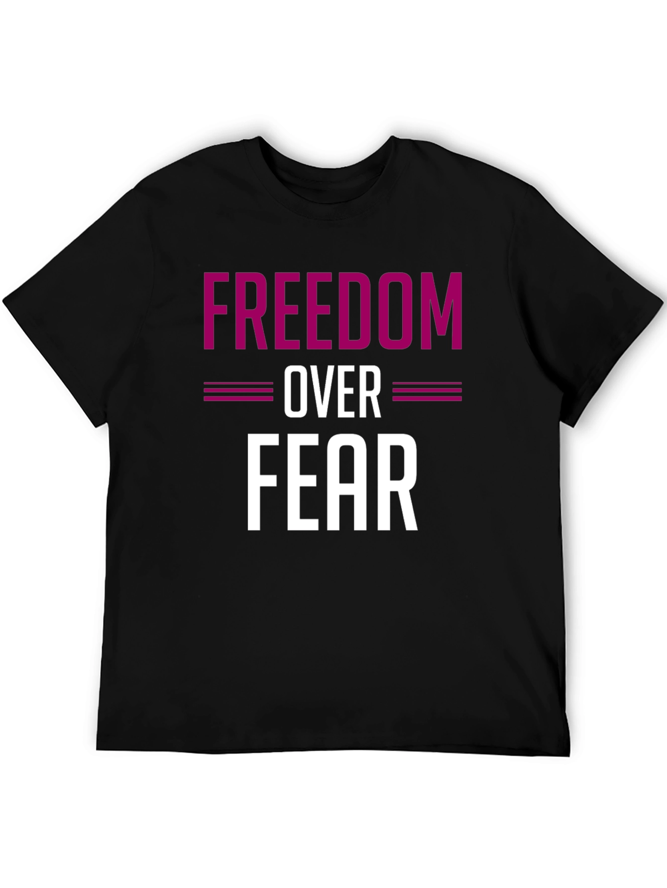 Freedom Over Fear Graphic Tee - Black