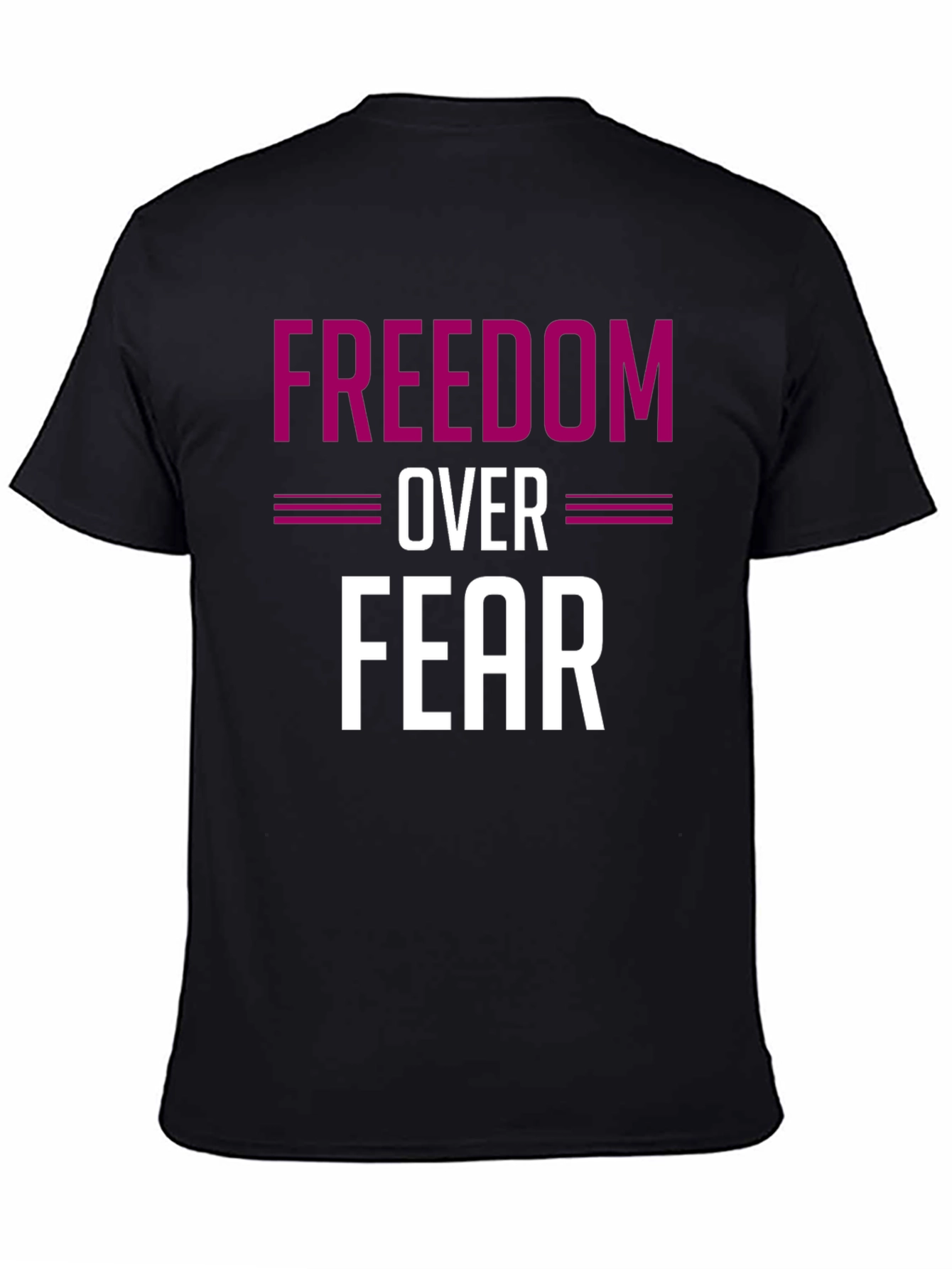 Freedom Over Fear Graphic Tee - Black