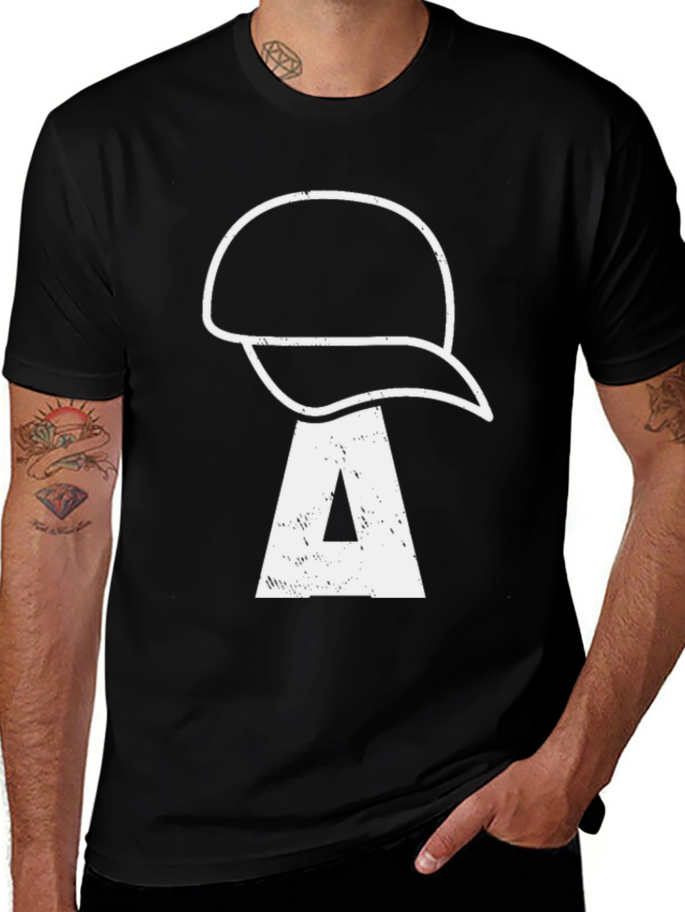 Abstract Graphic Print Tee - Casual Style