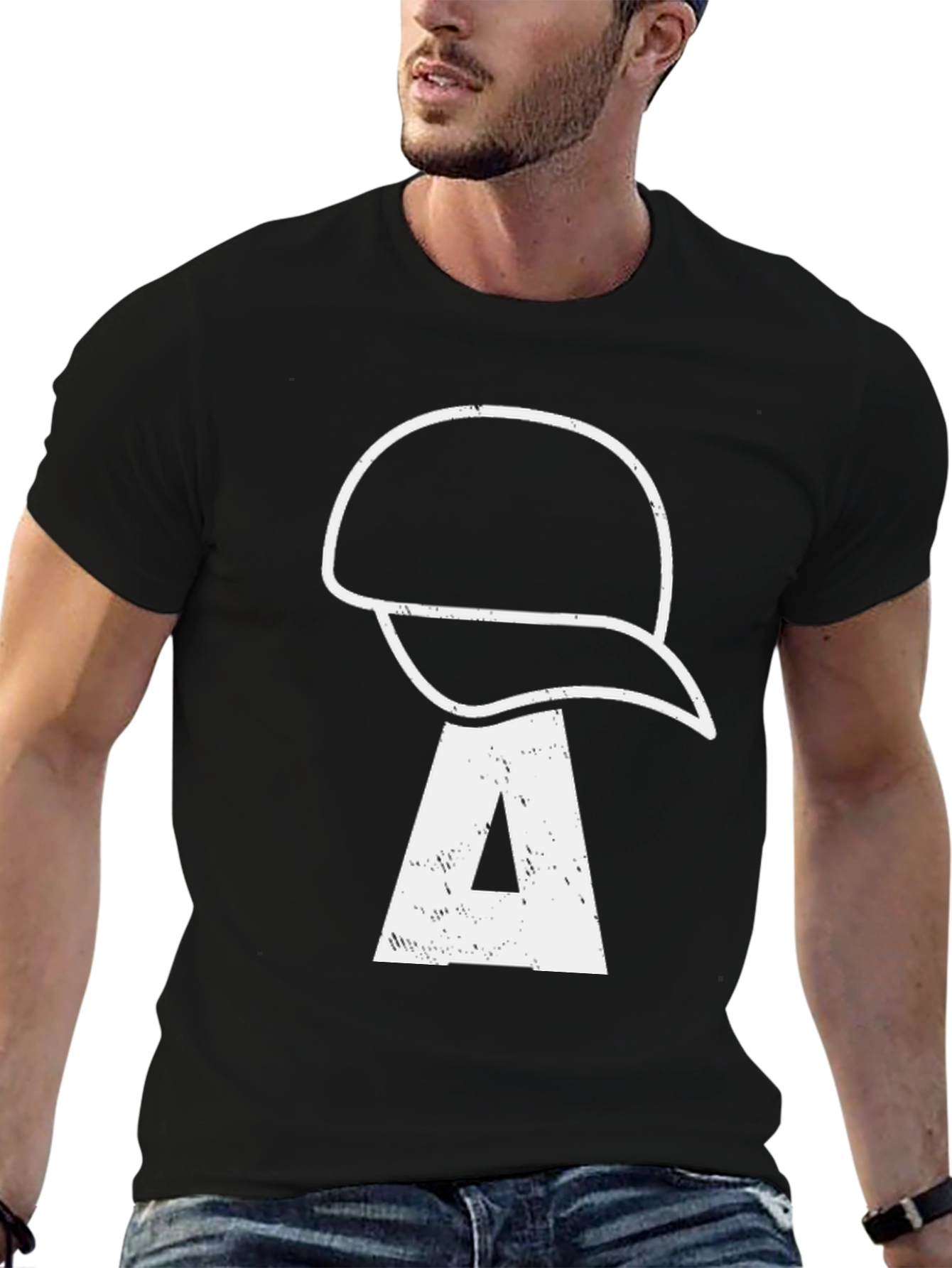 Abstract Graphic Print Tee - Casual Style