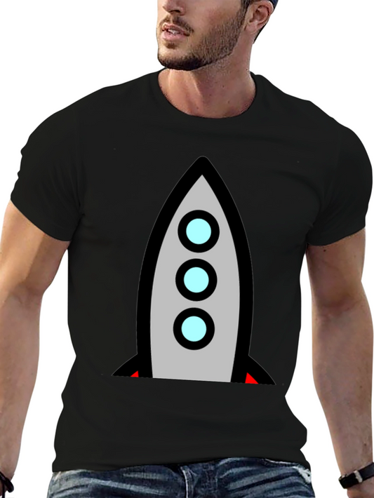 Retro Rocket T-Shirt - Blast Off in Style!