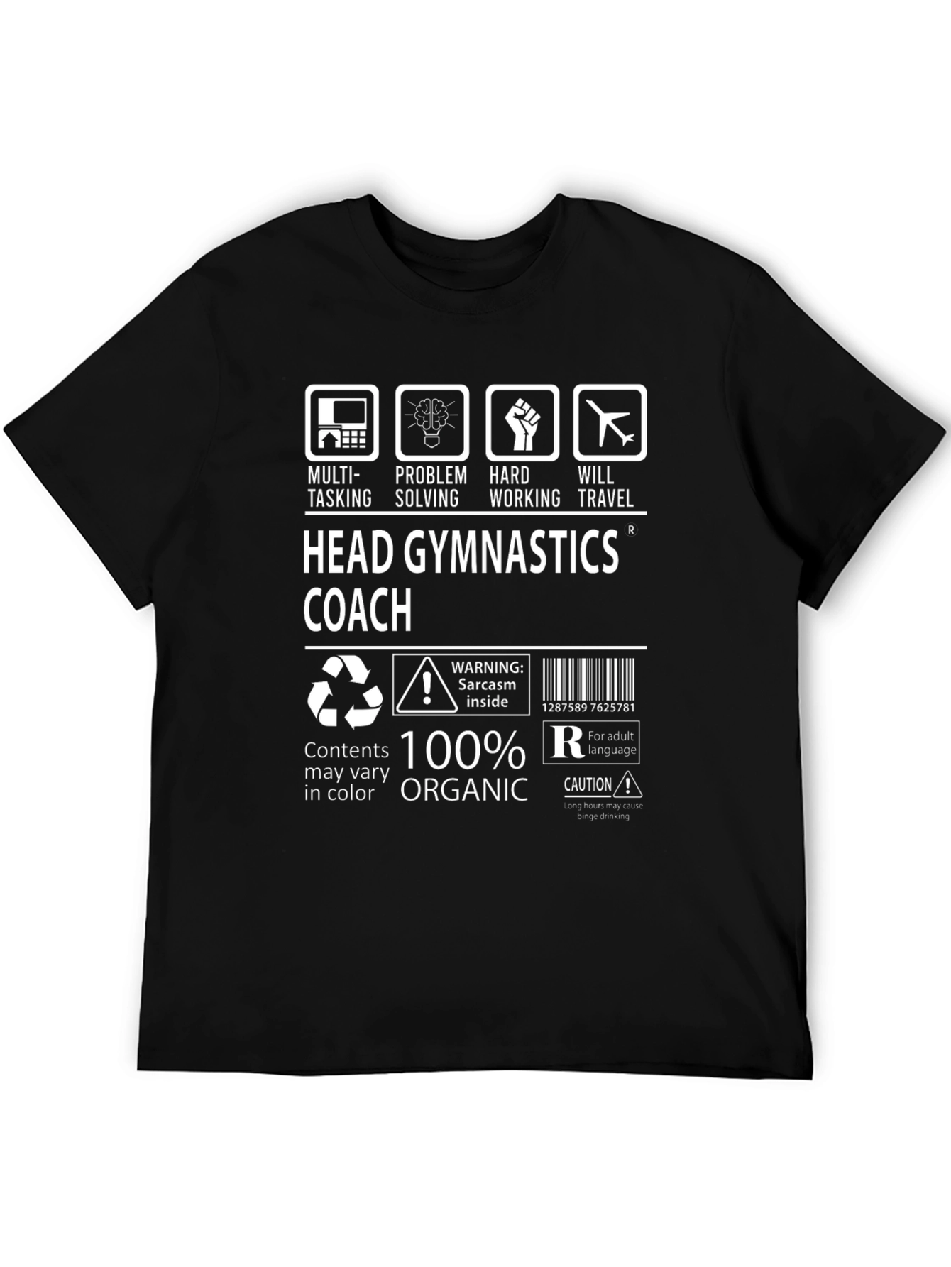 Head Gymnastics Coach Graphic T-Shirt