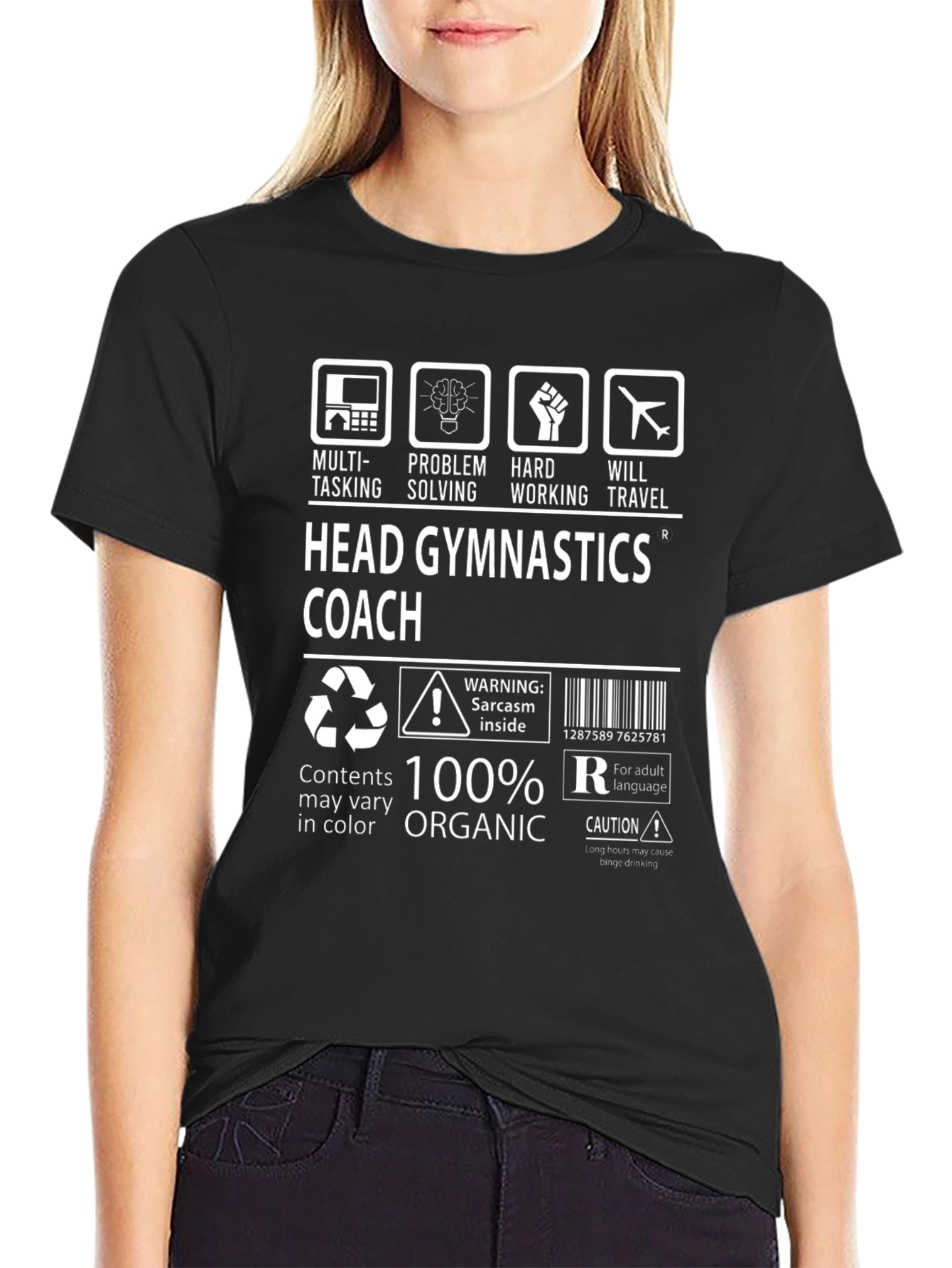 Head Gymnastics Coach Graphic T-Shirt