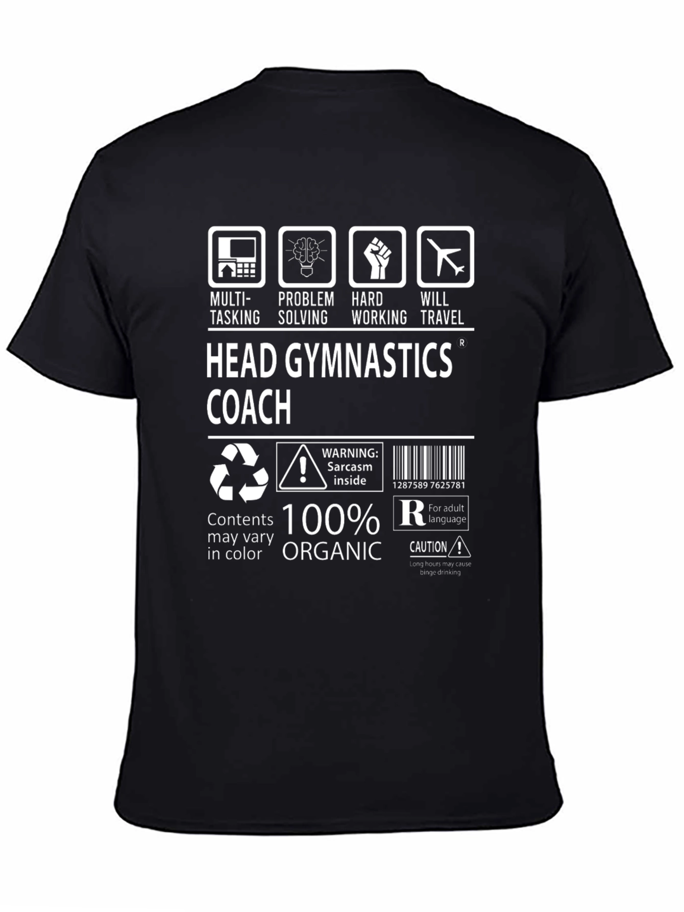 Head Gymnastics Coach Graphic T-Shirt