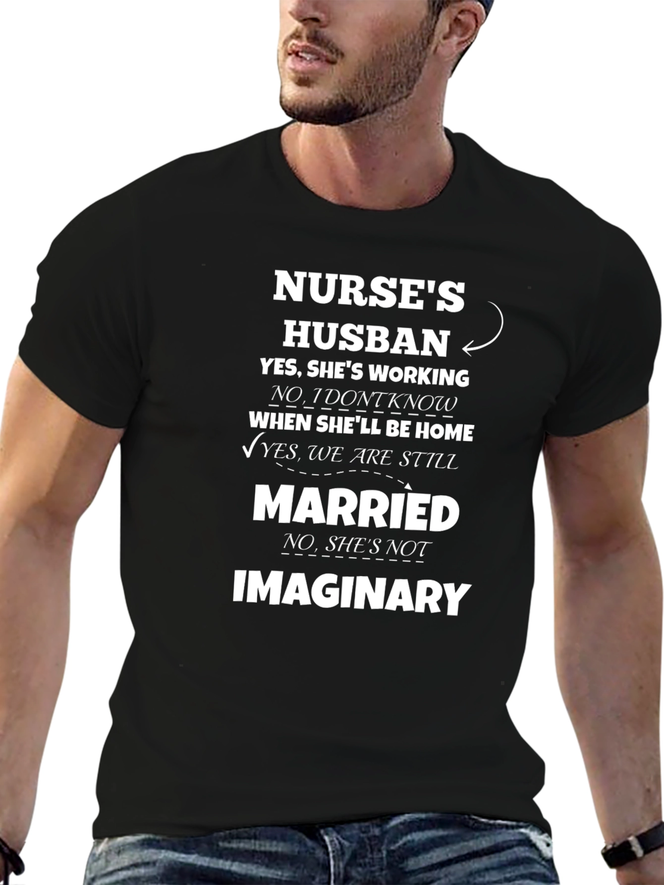 Nurses Husband T-Shirt Funny Gift