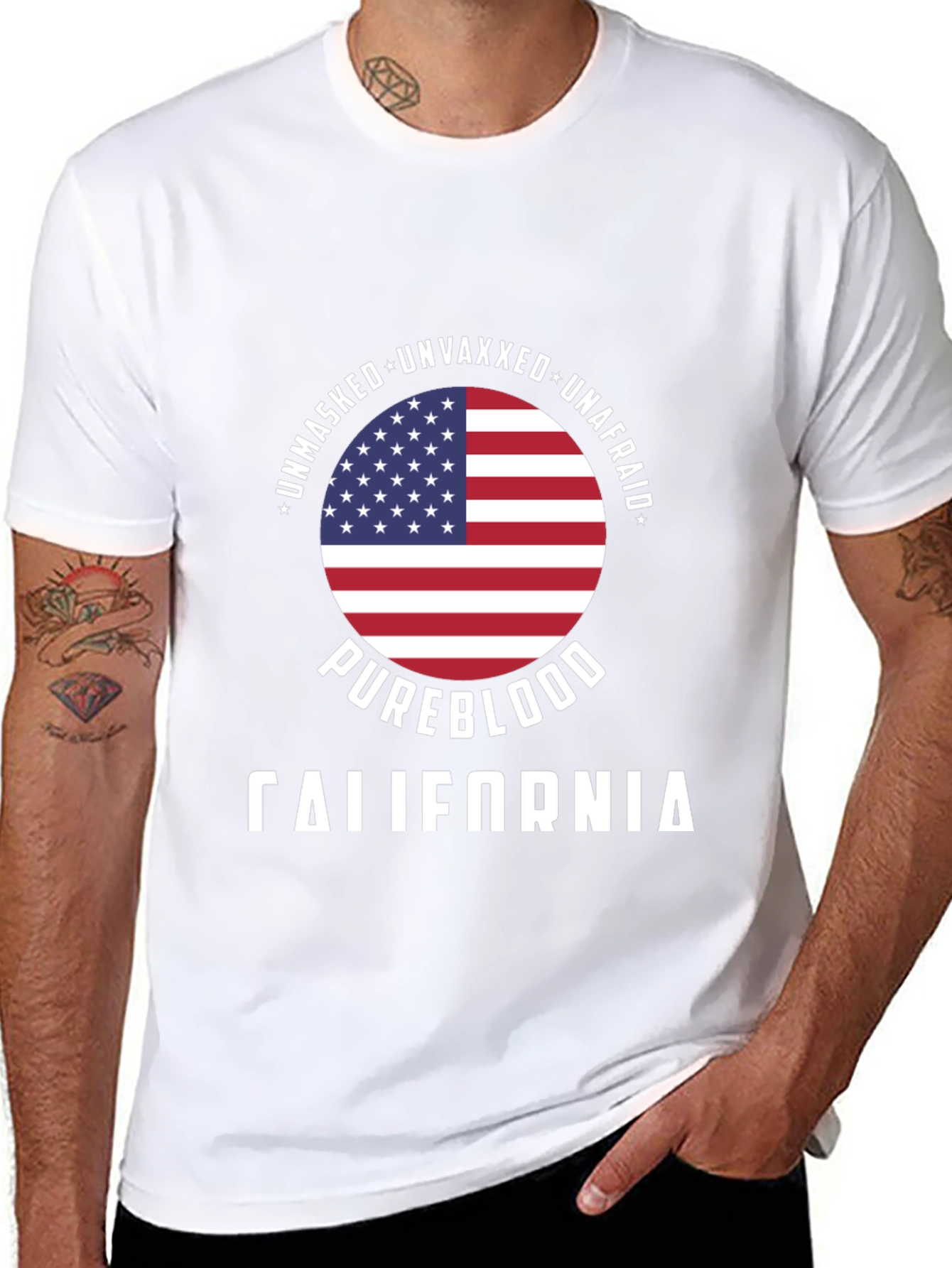 Unmasked Unvaxxed Unafraid T-Shirt