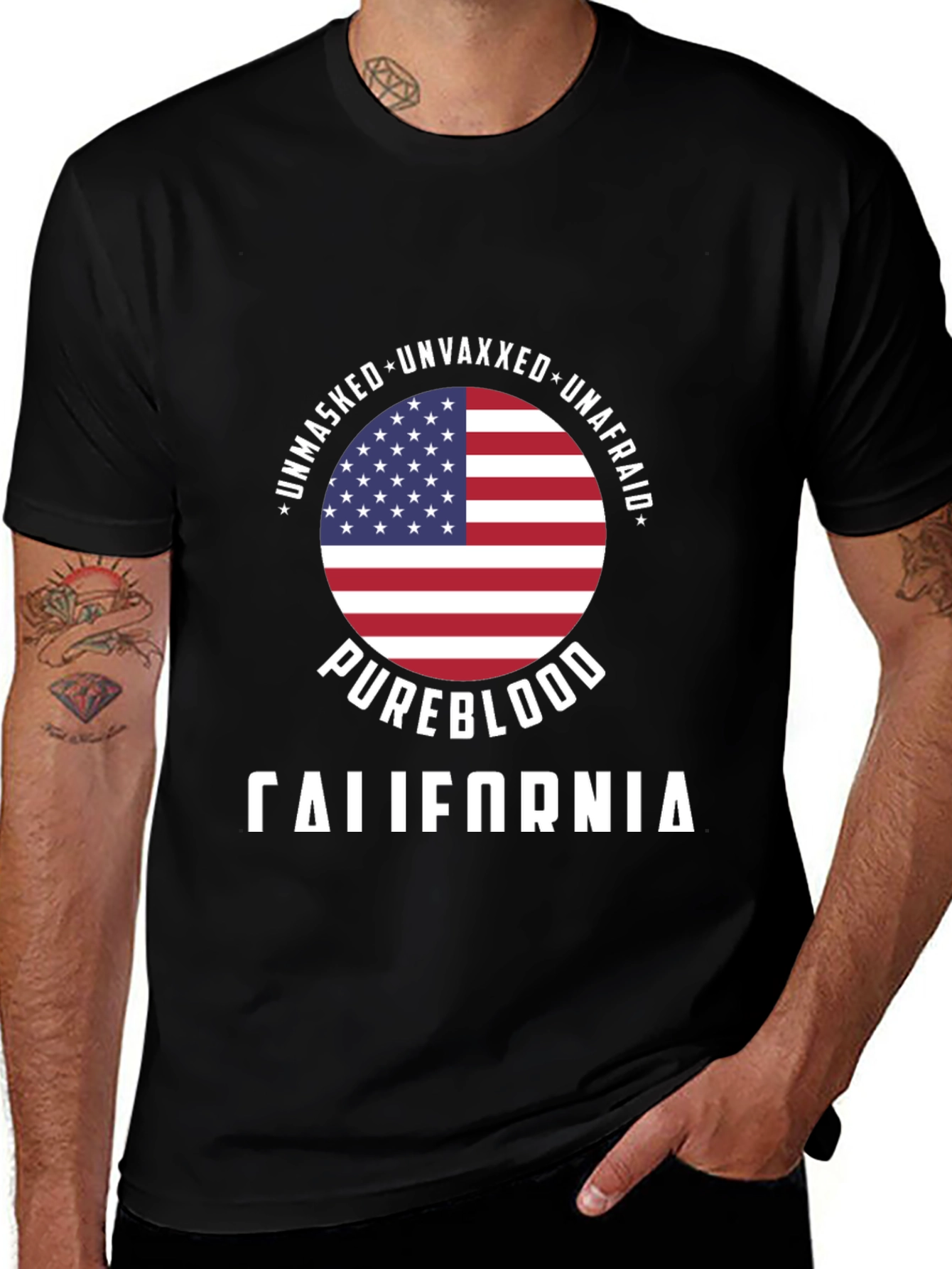 Unmasked Unvaxxed Unafraid T-Shirt