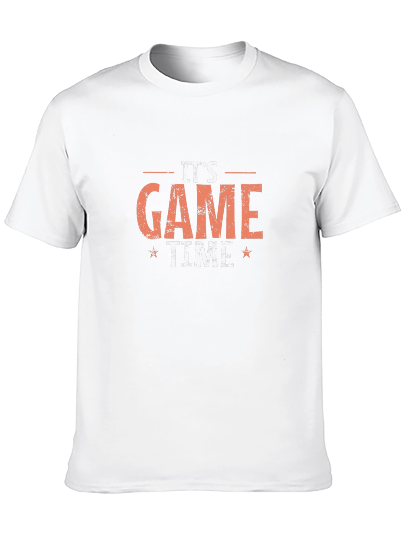 Its Game Time Graphic Tee - Black Cotton T-Shirt