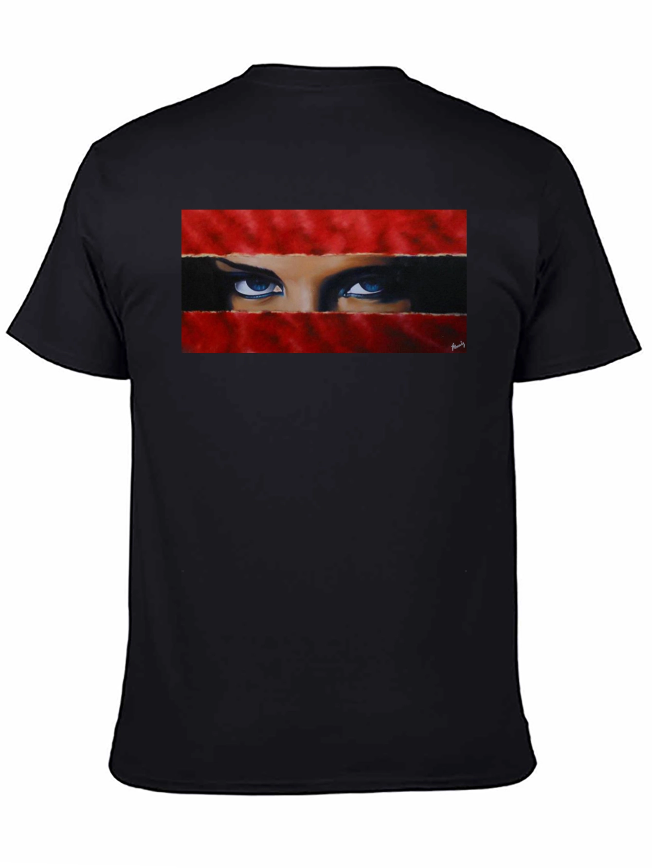 Intense Gaze Graphic Tee - Bold & Unique